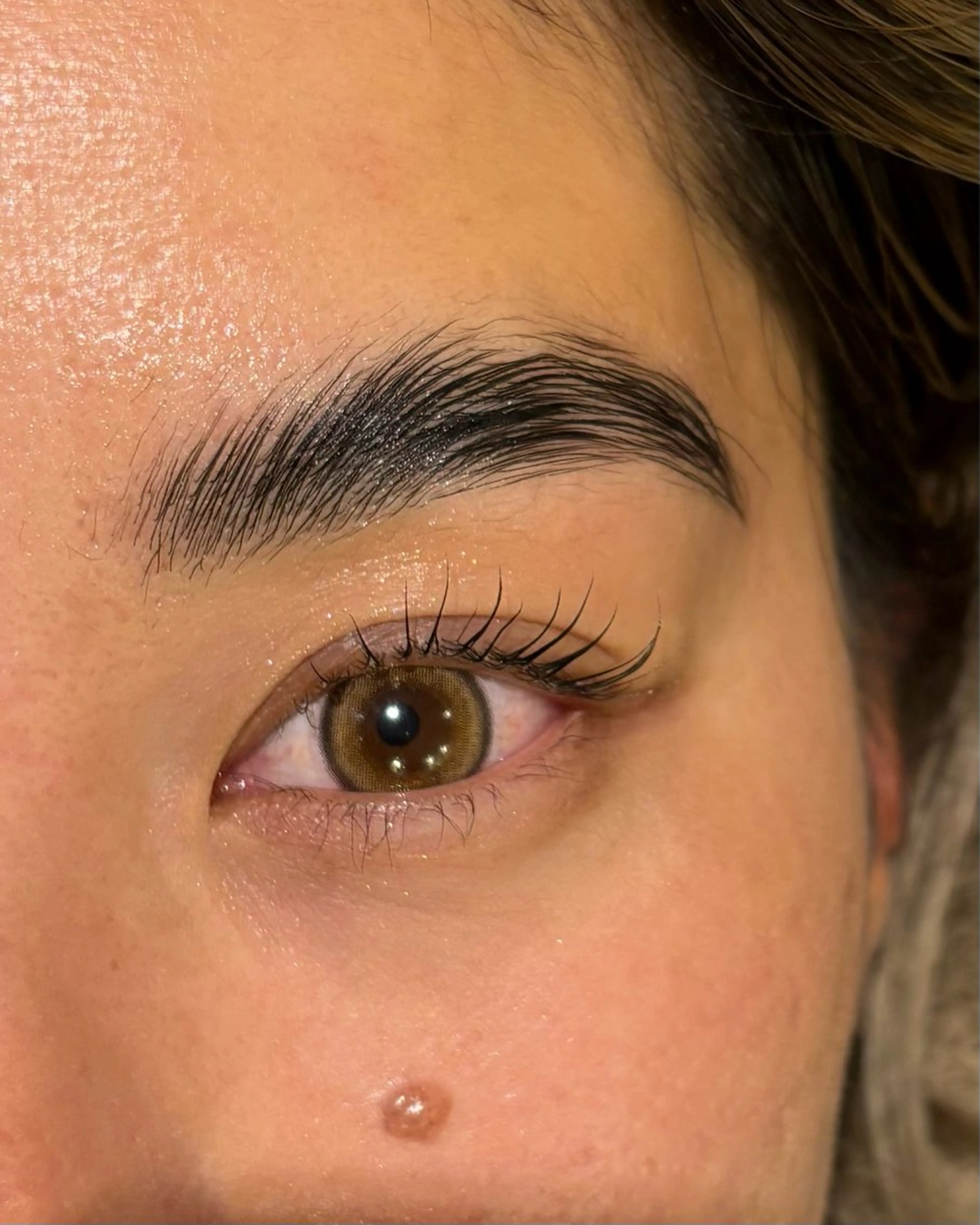 アイブロウ シールエクステ/まつ ぱ/レイヤー/はるかのマツエク・マツパデザイン