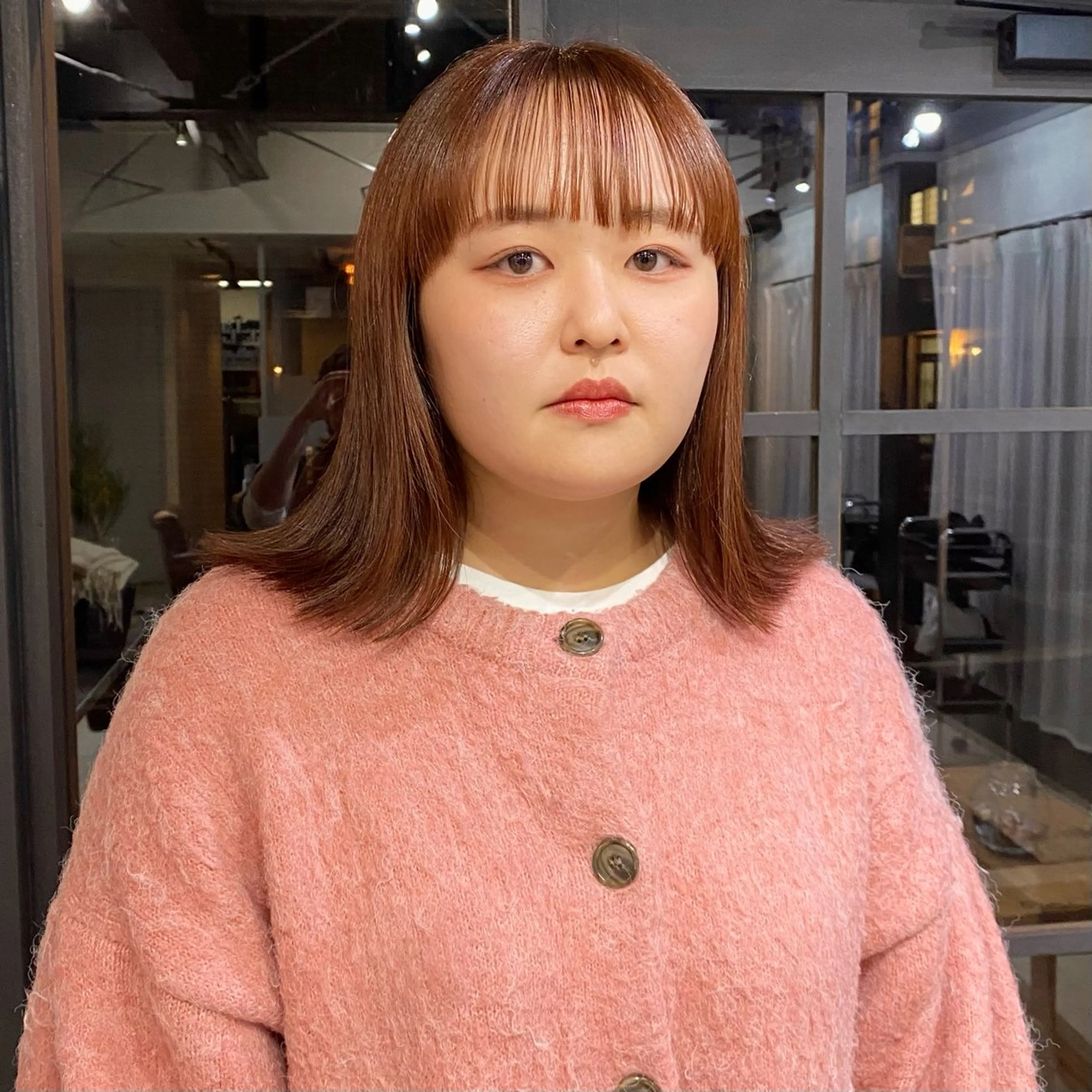 ミディアム カラー カラーモデル fon▶山田 悠華のヘアスタイル