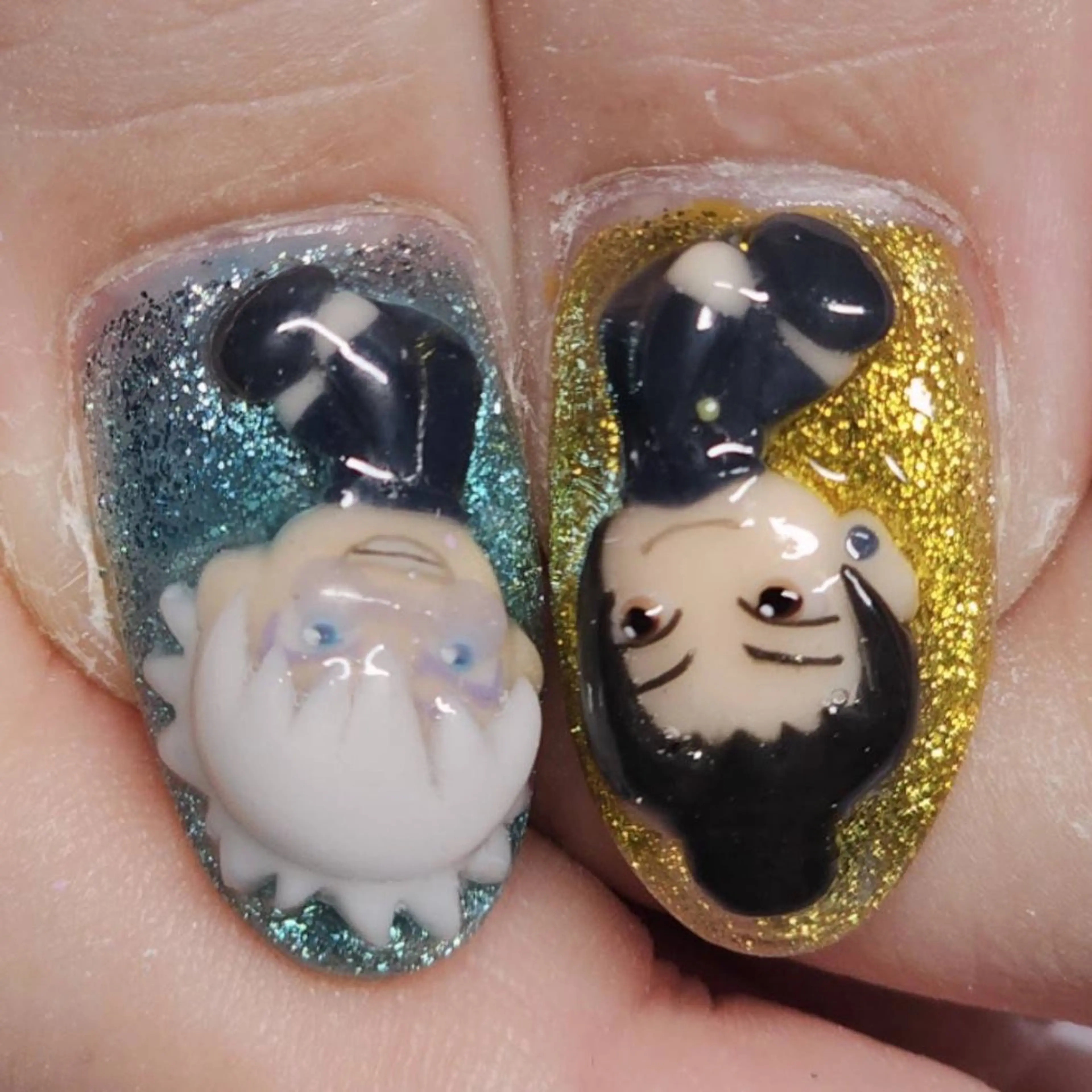 ネイル アートネイル ラメ(グリッター) ワンカラーネイル ハンドネイル よしだ ひろきのネイルデザイン