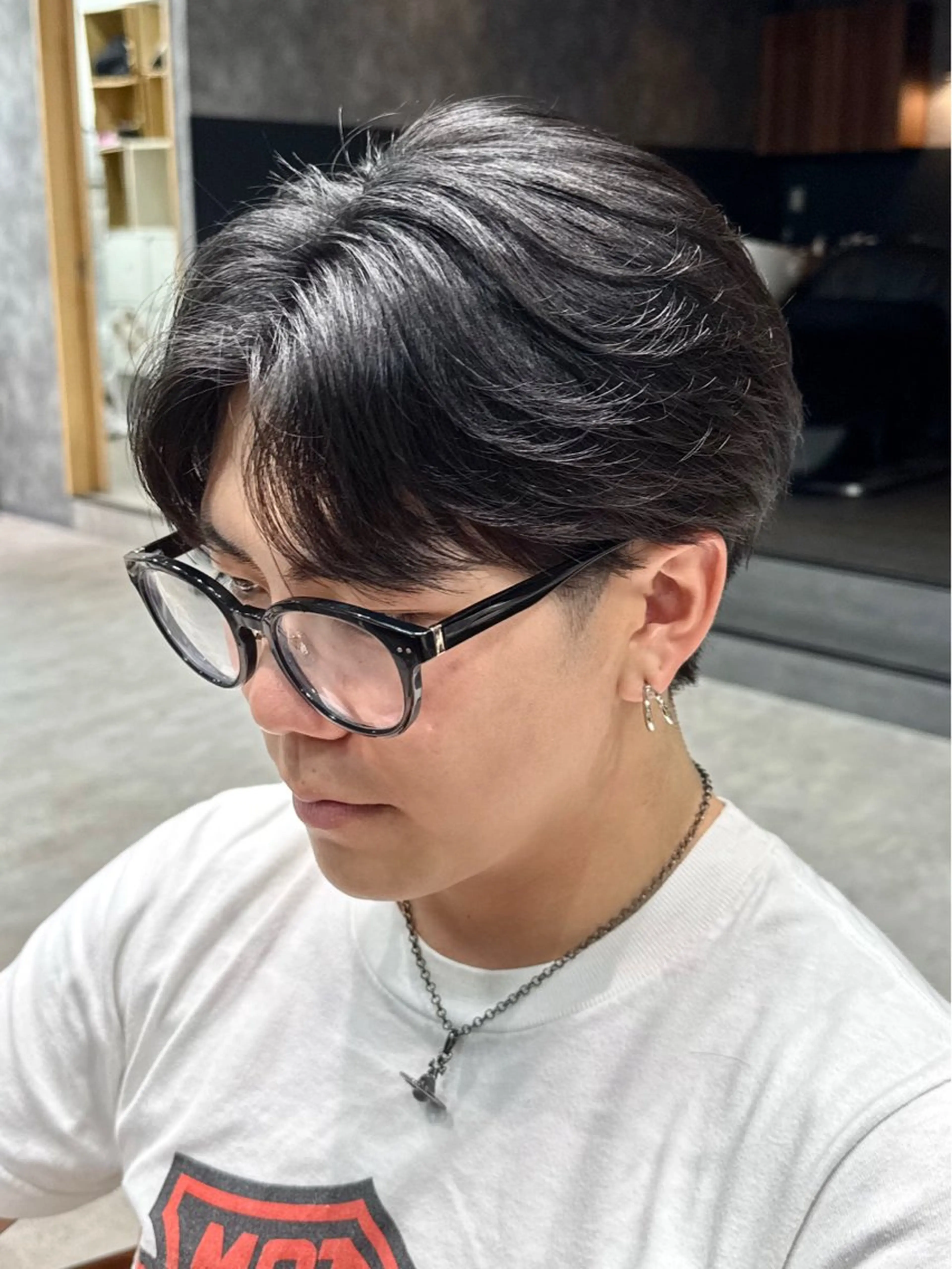 🔥メンズ版髪質改善🔥【悩みから自信に】メンズカット➕曲がる縮毛矯正【曲がる縮毛矯正/韓国/ストレートパーマ】の写真