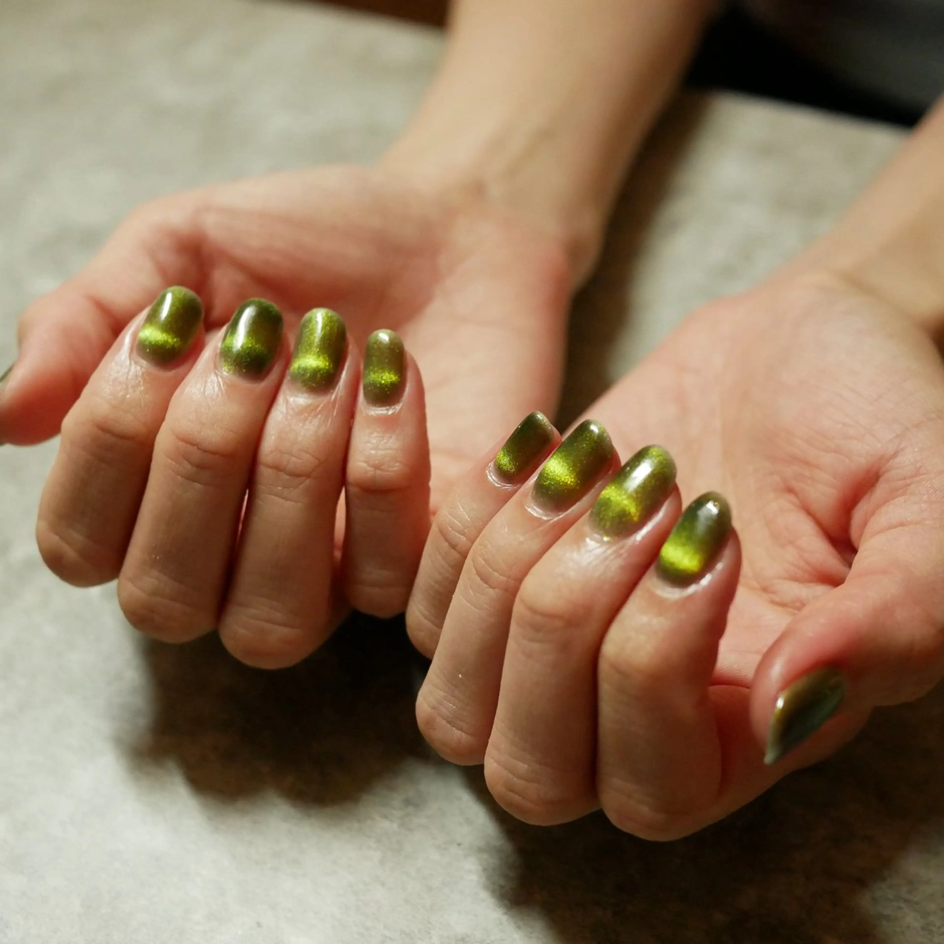 ネイル キラキラネイル マグネットネイル マグネットワンカラー ワンカラーネイル 鈴木 彪雅のネイルデザイン