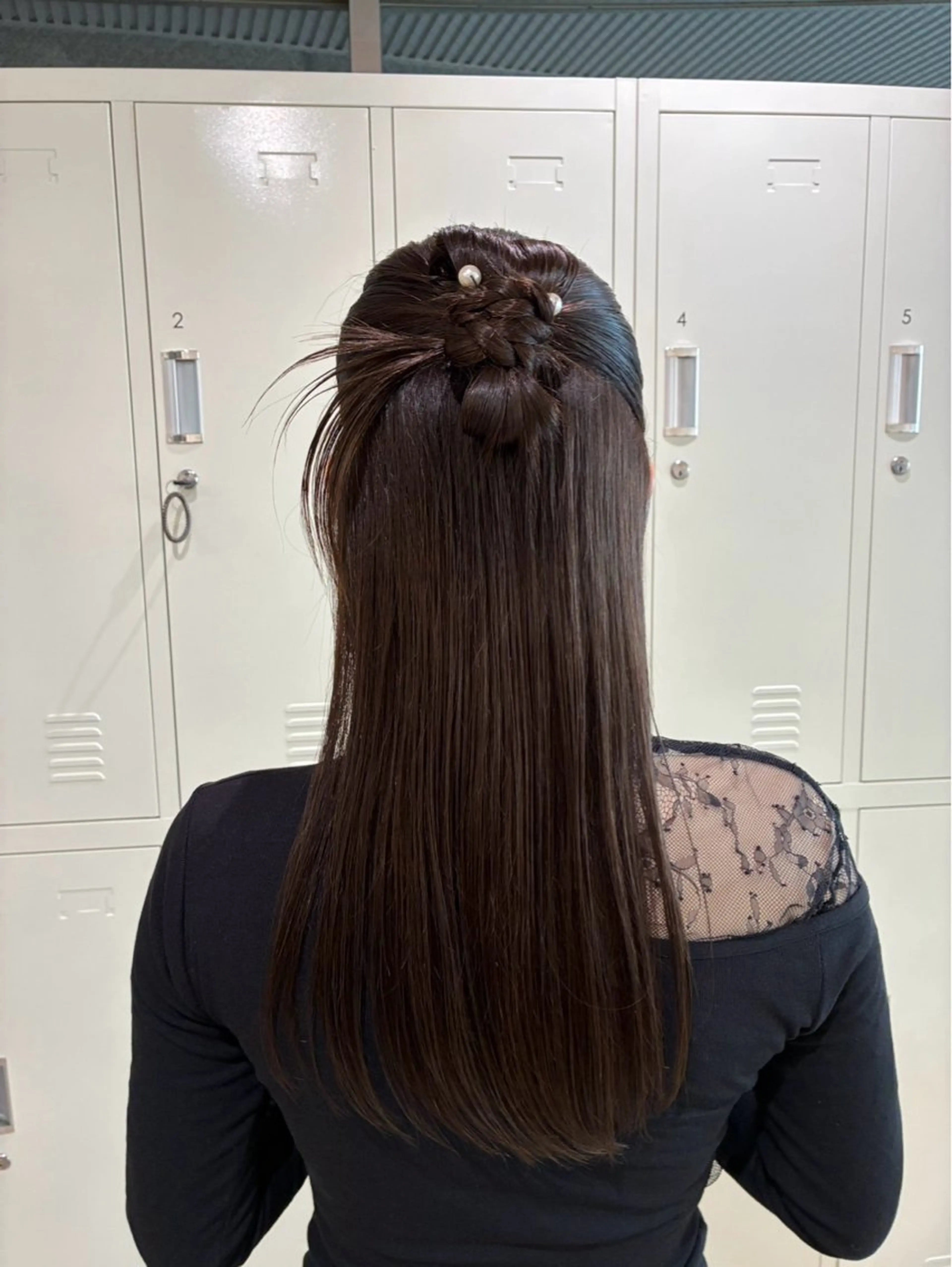 ロング ヘアアレンジ いなだ さくらのヘアスタイル