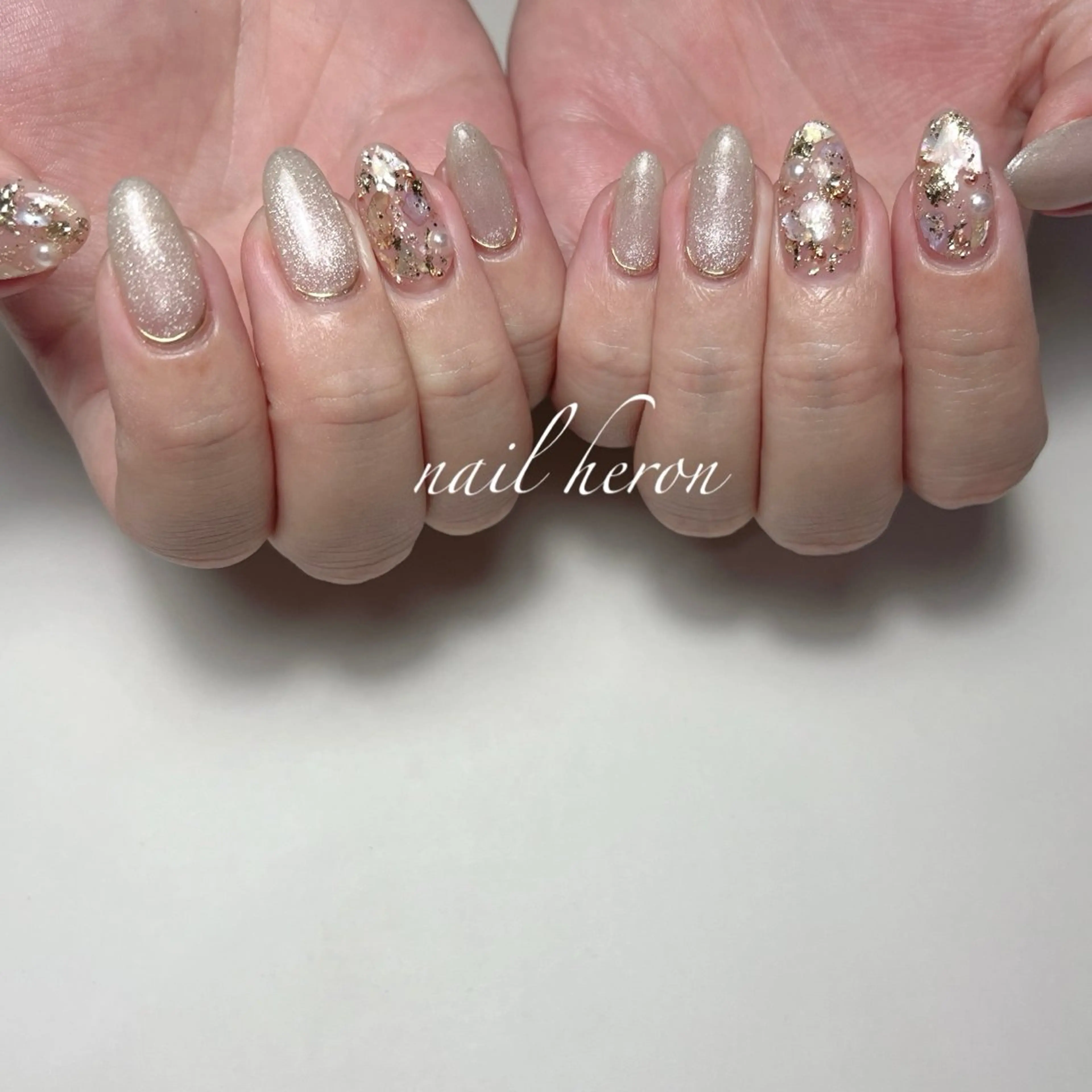 ネイル ハンドネイル saki_ nail heronのネイルデザイン