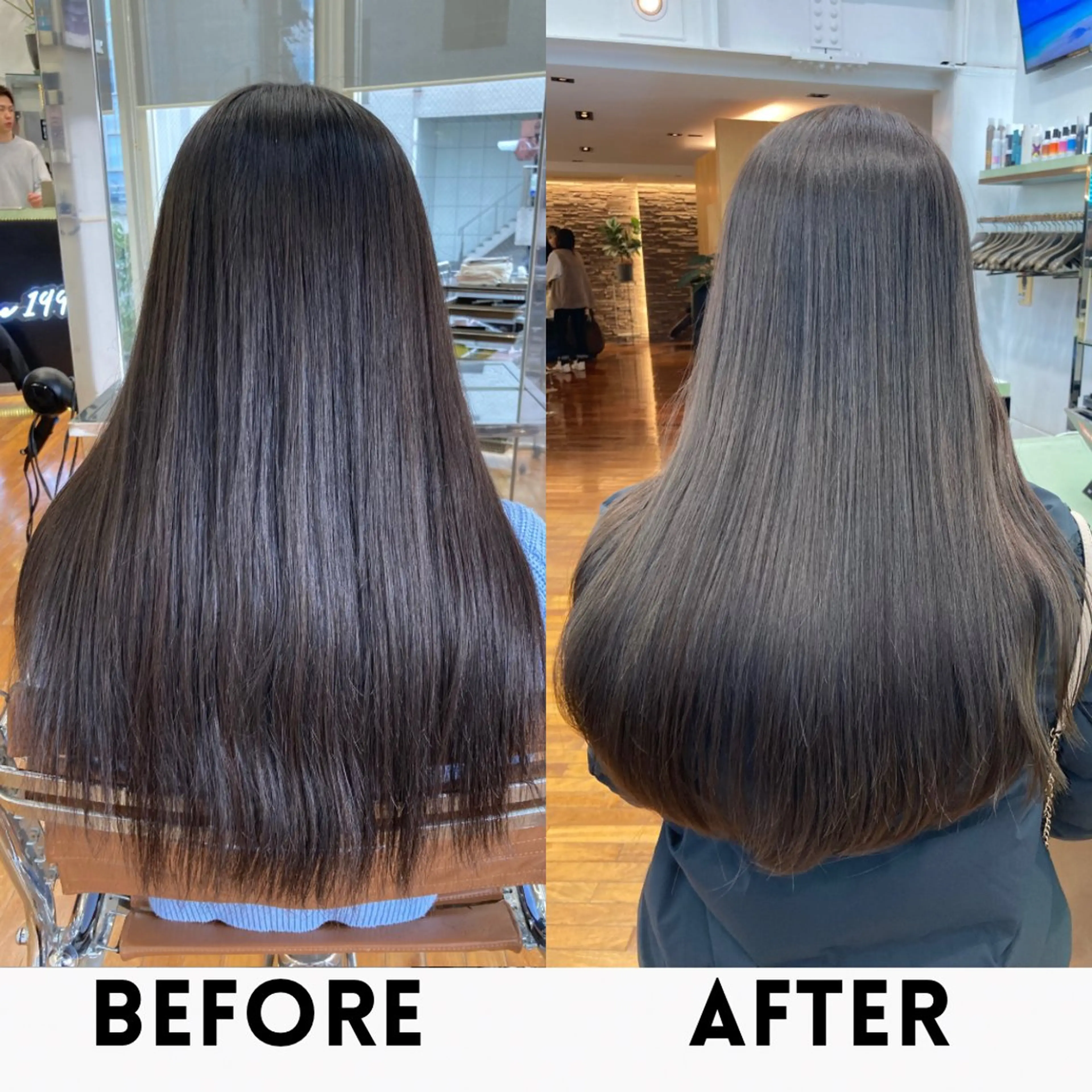 セミロング カラー ナチュラルに目を惹く デザイン/KOHNOのヘアスタイル