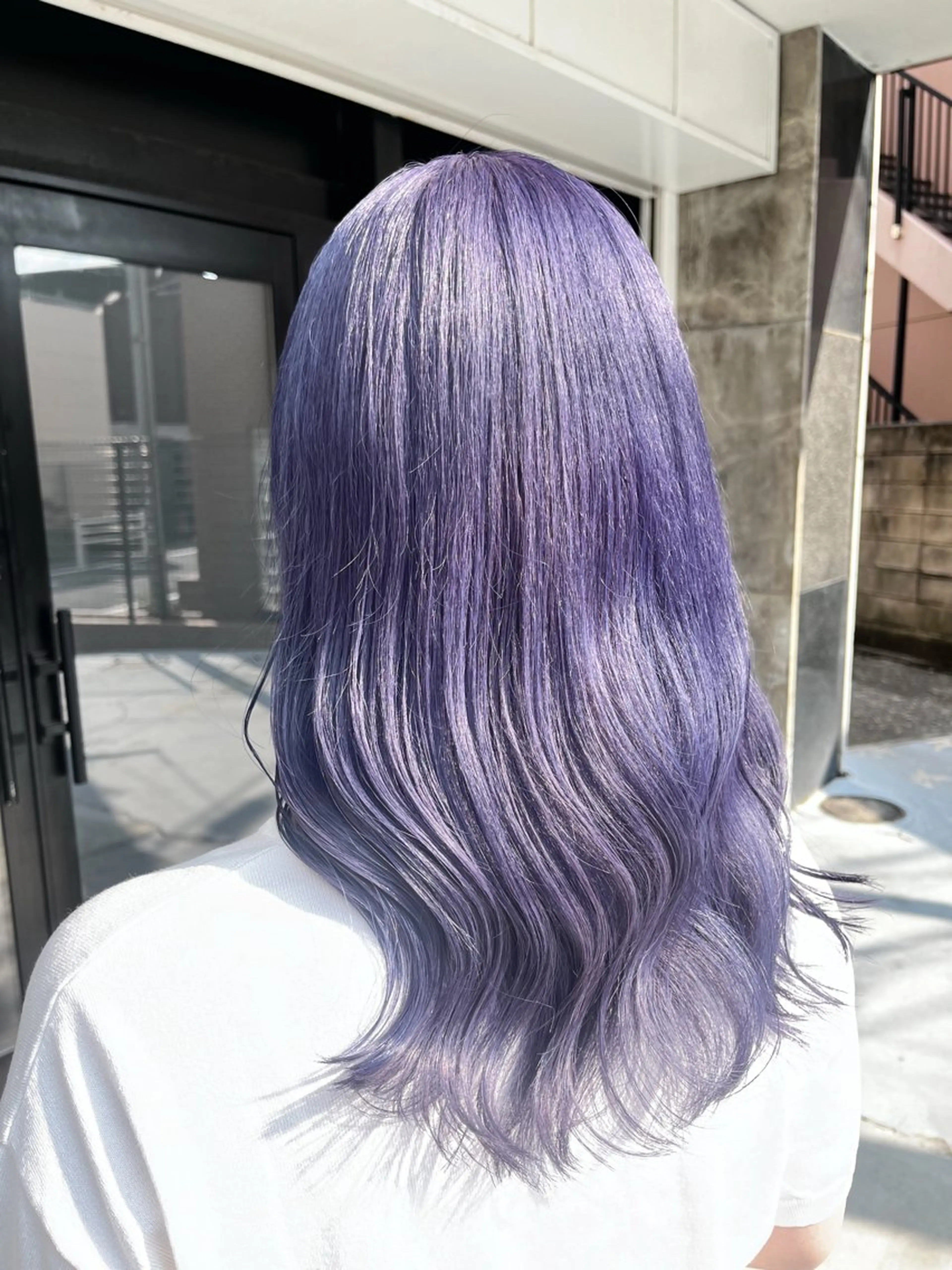 ロング カラー カット ヘアカラー トリートメント ハイトーン/韓国風/ 艶髪/吉祥寺のヘアスタイル