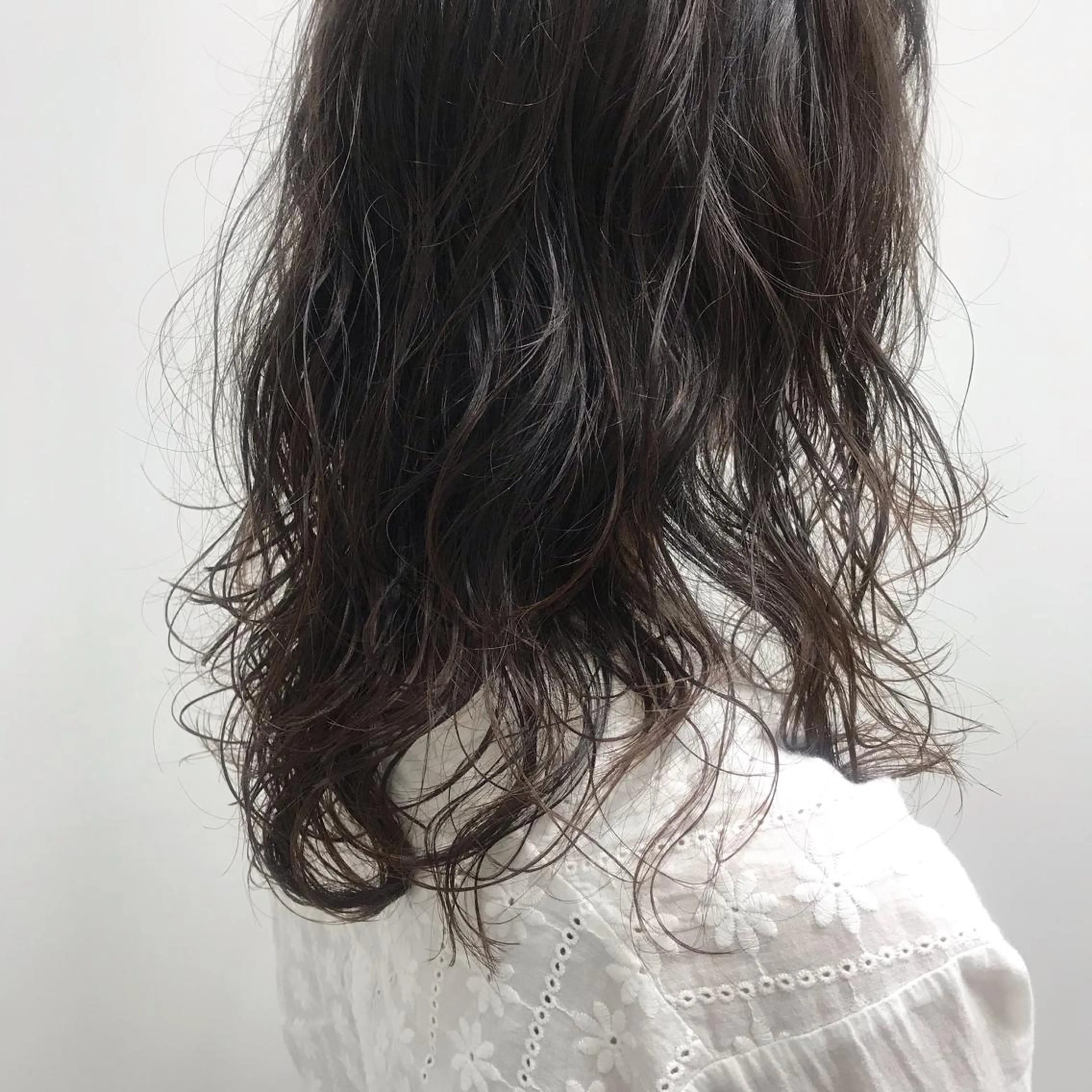 ミディアム パーマ ミディアムパーマ エアウェーブ ニュアンスヘア☆樋口 希世☆のヘアスタイル