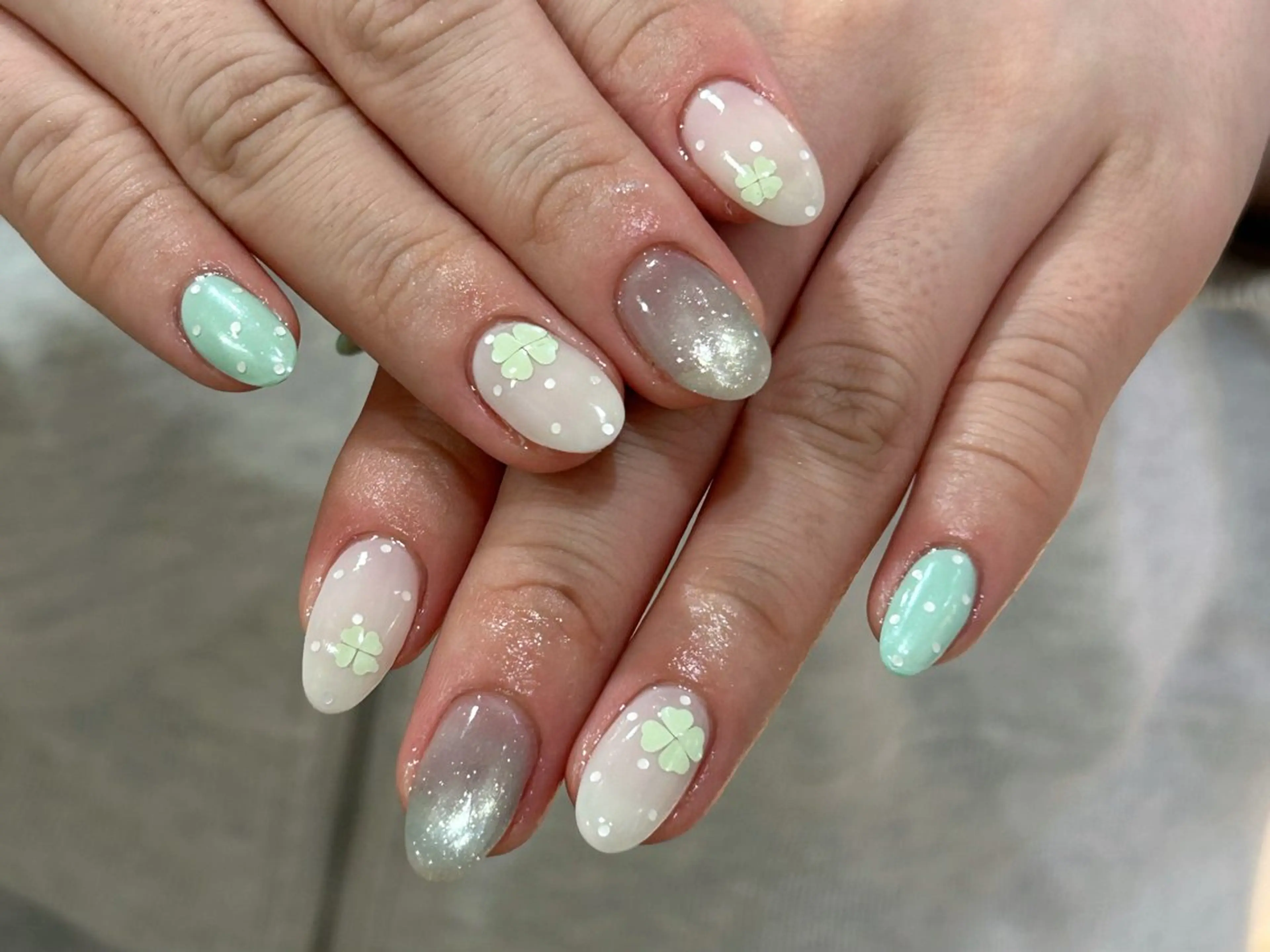 ネイル 春ネイル ハンドネイル Bianca栄店 はるなのネイルデザイン