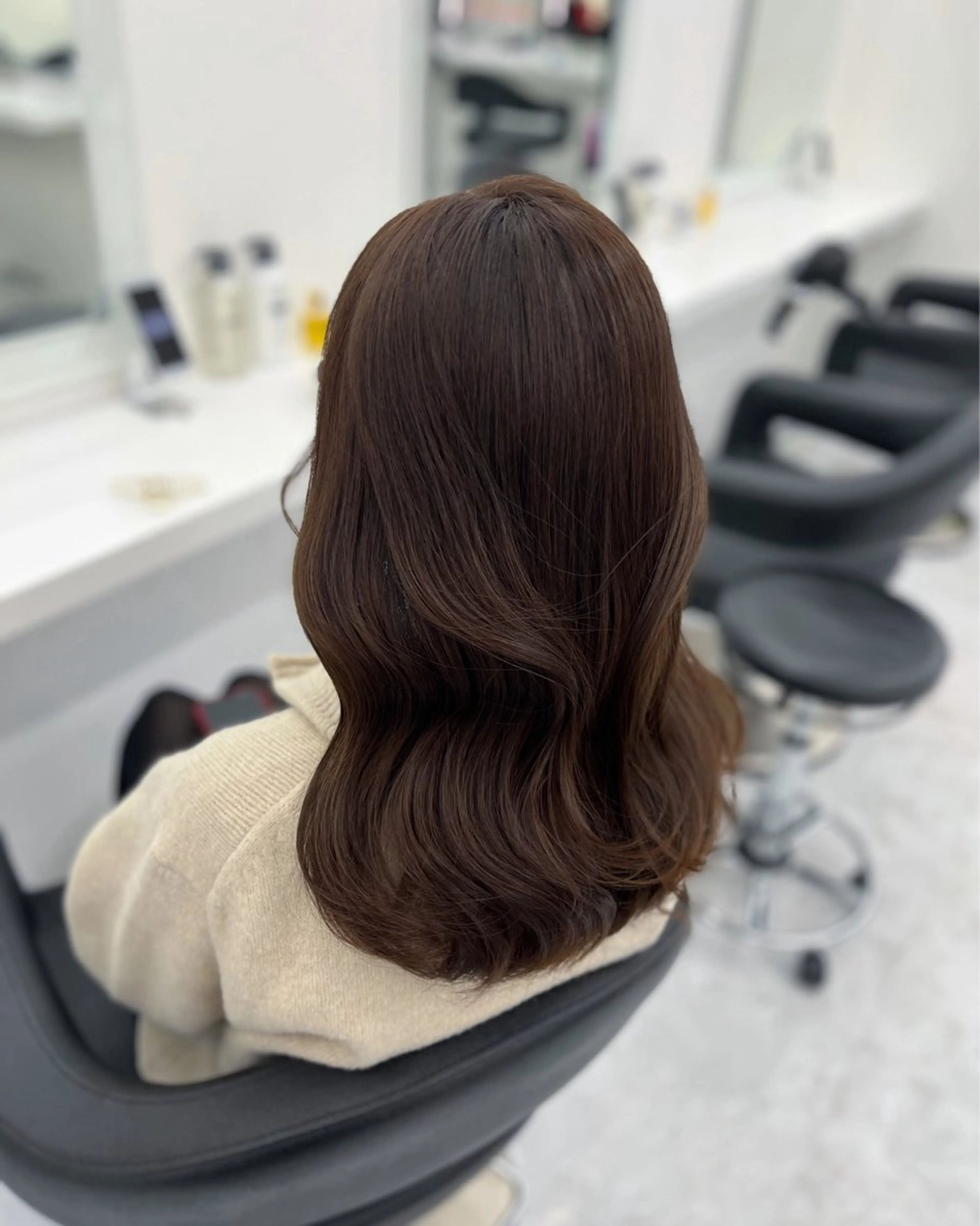 ロング カラー パーマ ヘアアレンジ メンズ キッズ ♥️韓国ヘア レイヤー♥️ゆりのヘアスタイル