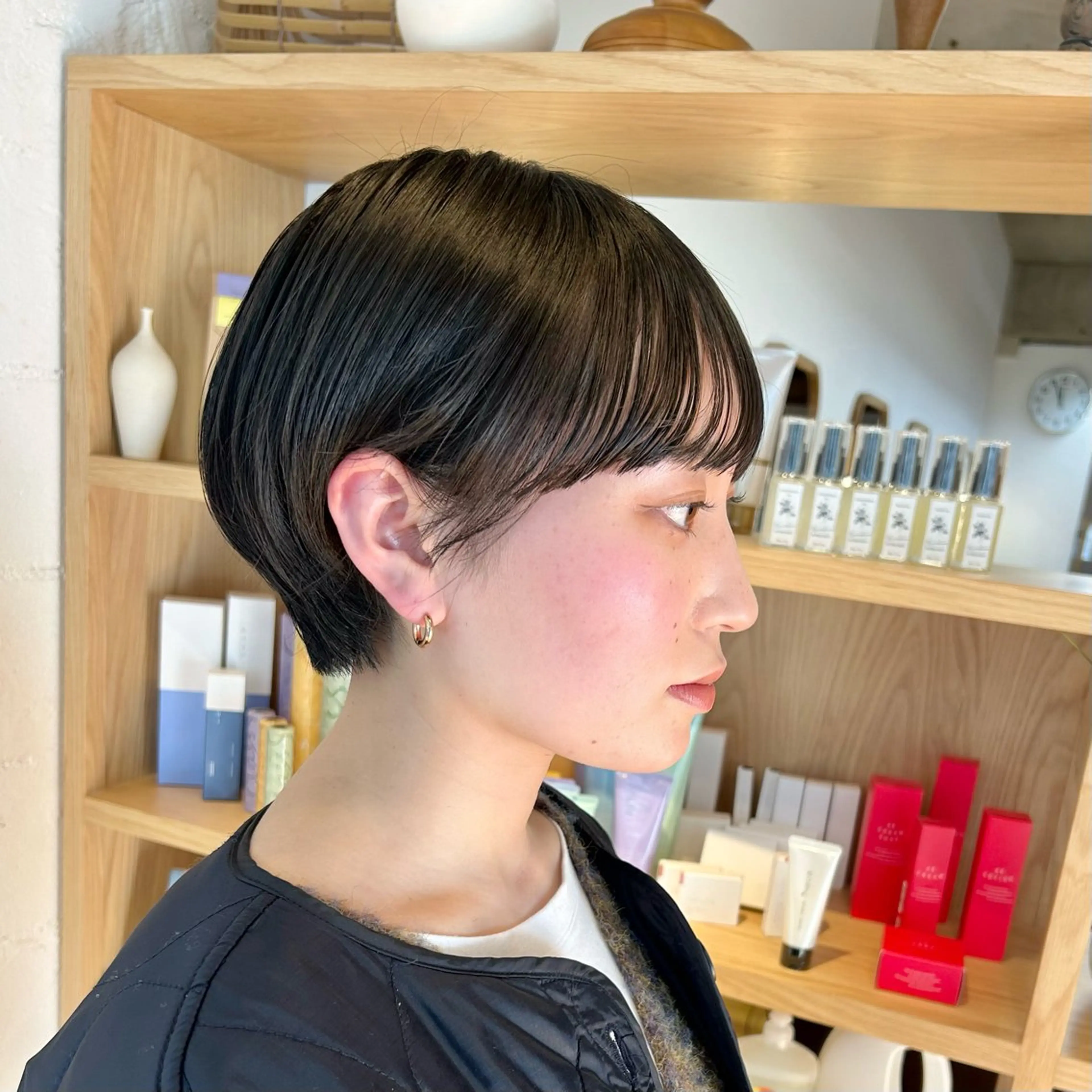 ショート カット トリートメント 松本 陸丸みショートのヘアスタイル