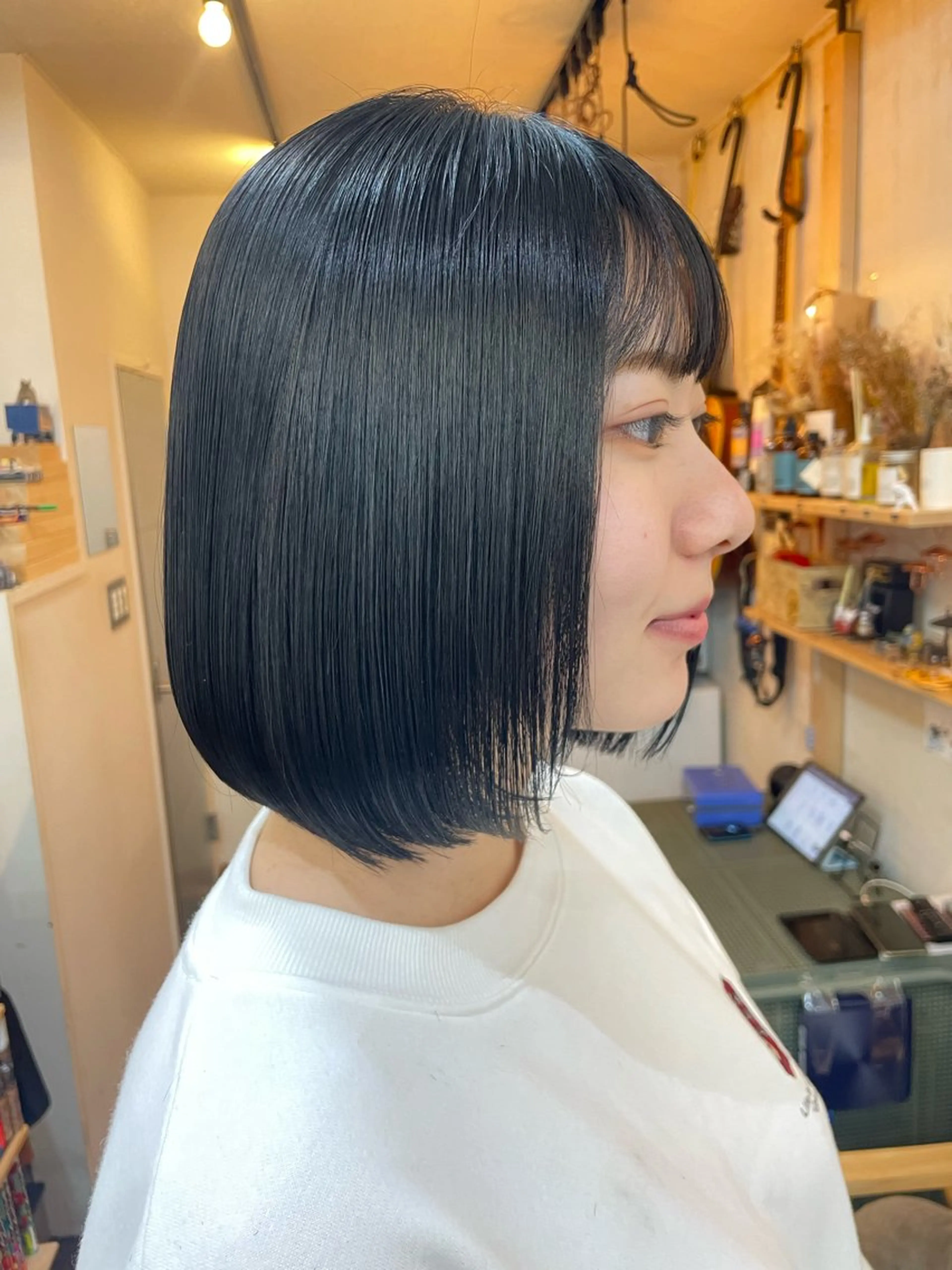 ショート カラー ボブ カット ヘアカラー トリートメント 水素トリートメント／ 髪質改善/ナカノメのヘアスタイル