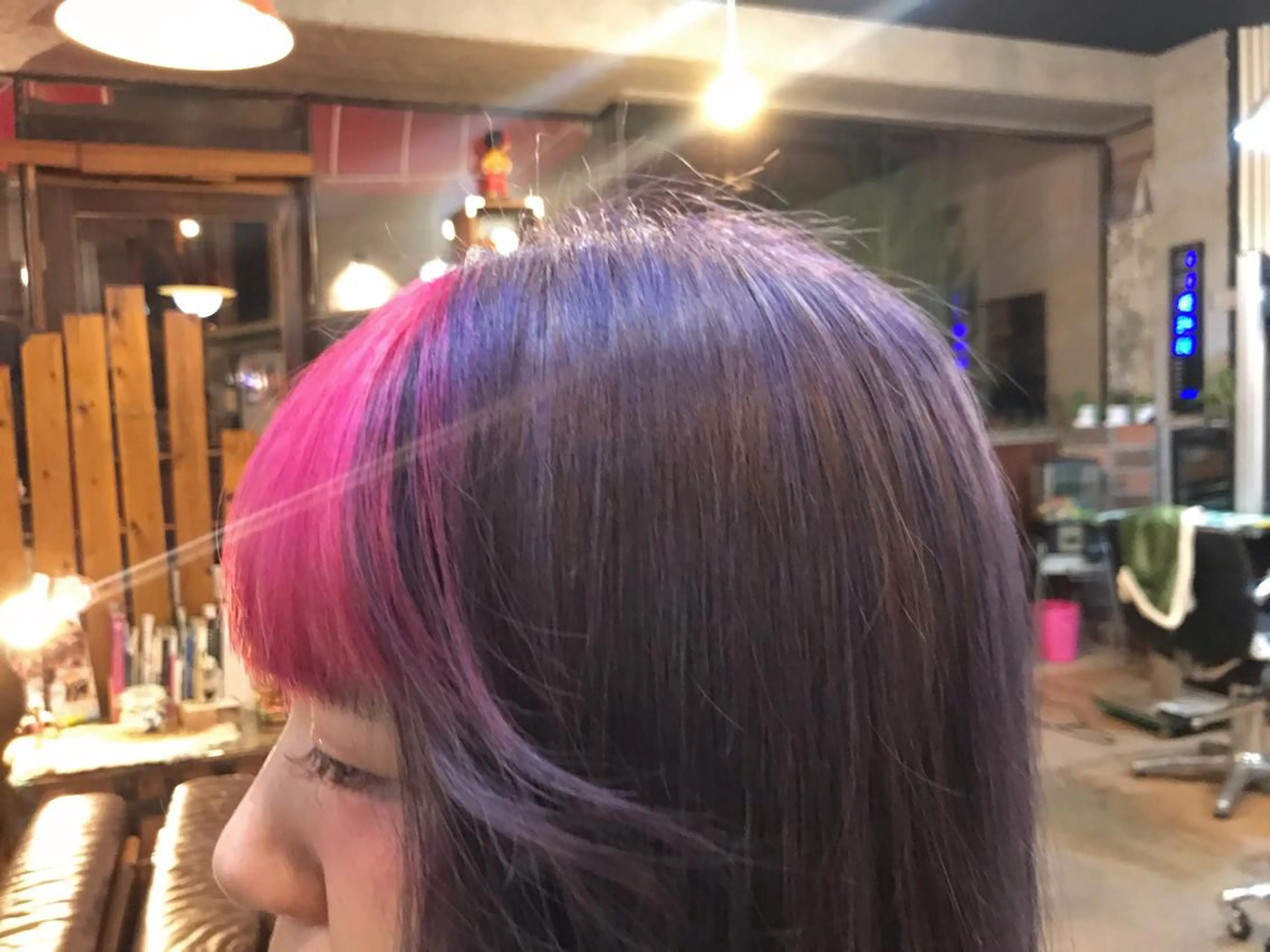 セミロング カラー ヘアカラー トリートメント 玉木 育実のヘアスタイル