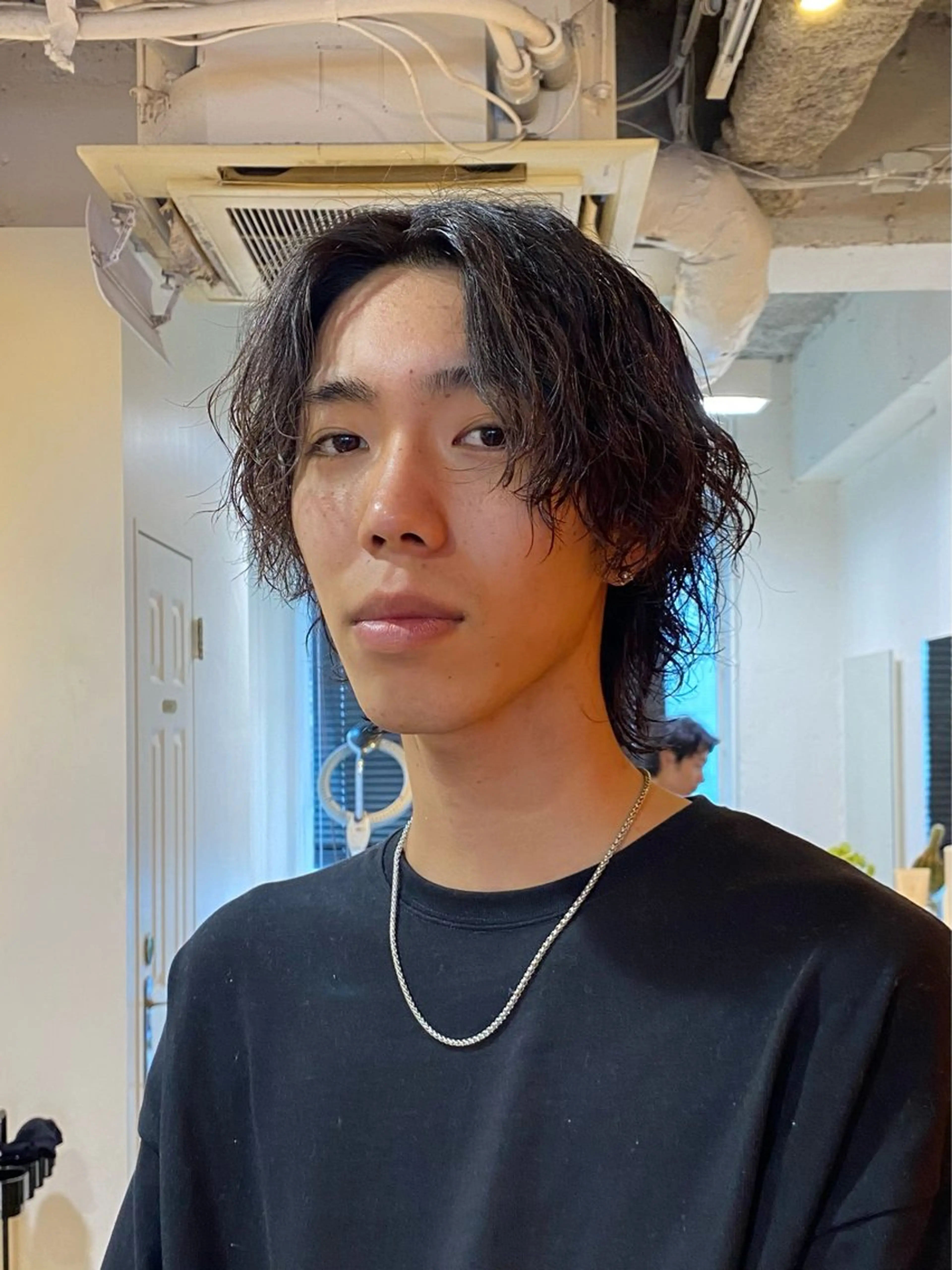 ショート パーマ メンズ レイヤーボブ/ 艶カラー/サナ🌼のヘアスタイル