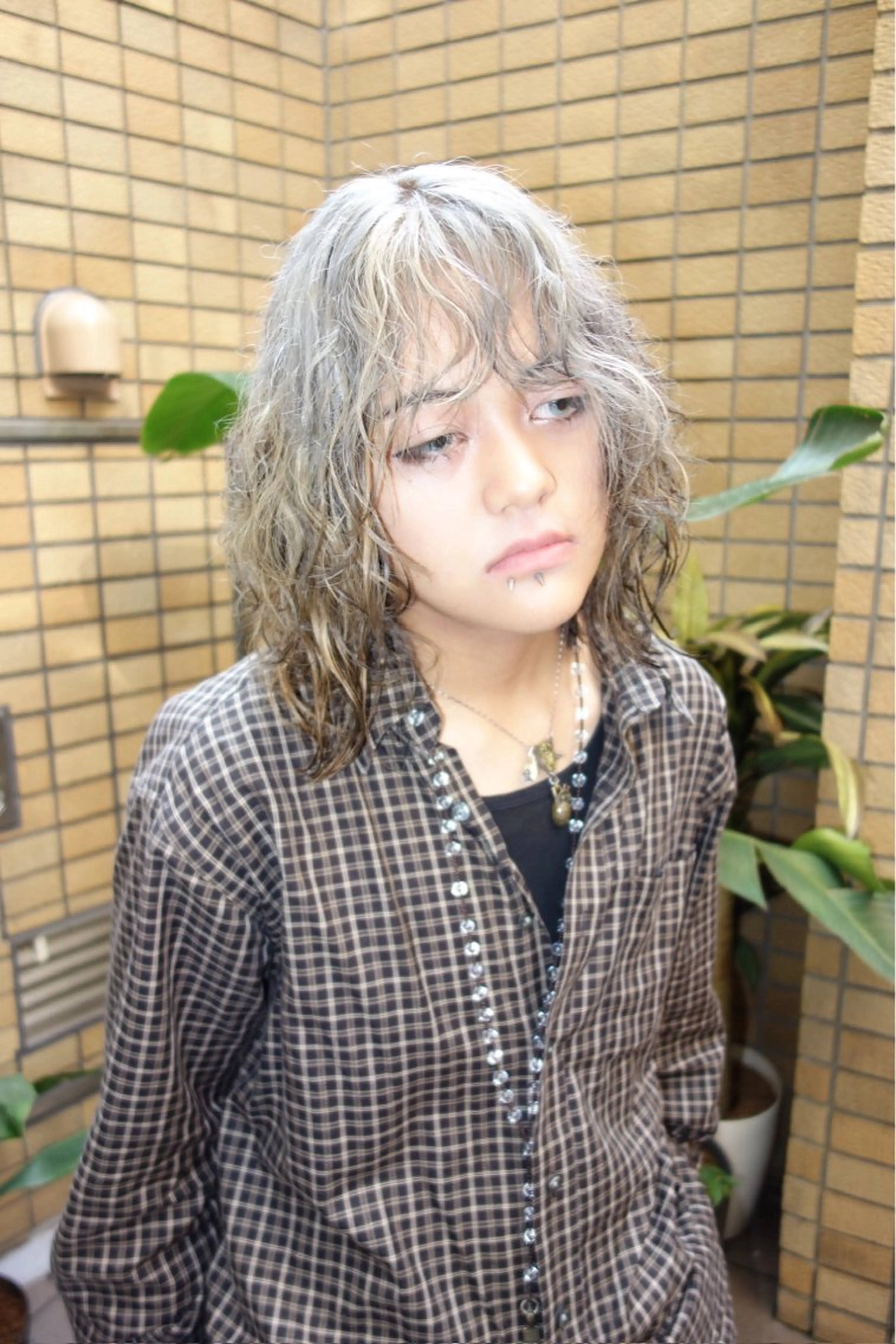 ミディアム カラー HEIMER ミカド　サトル△のヘアスタイル