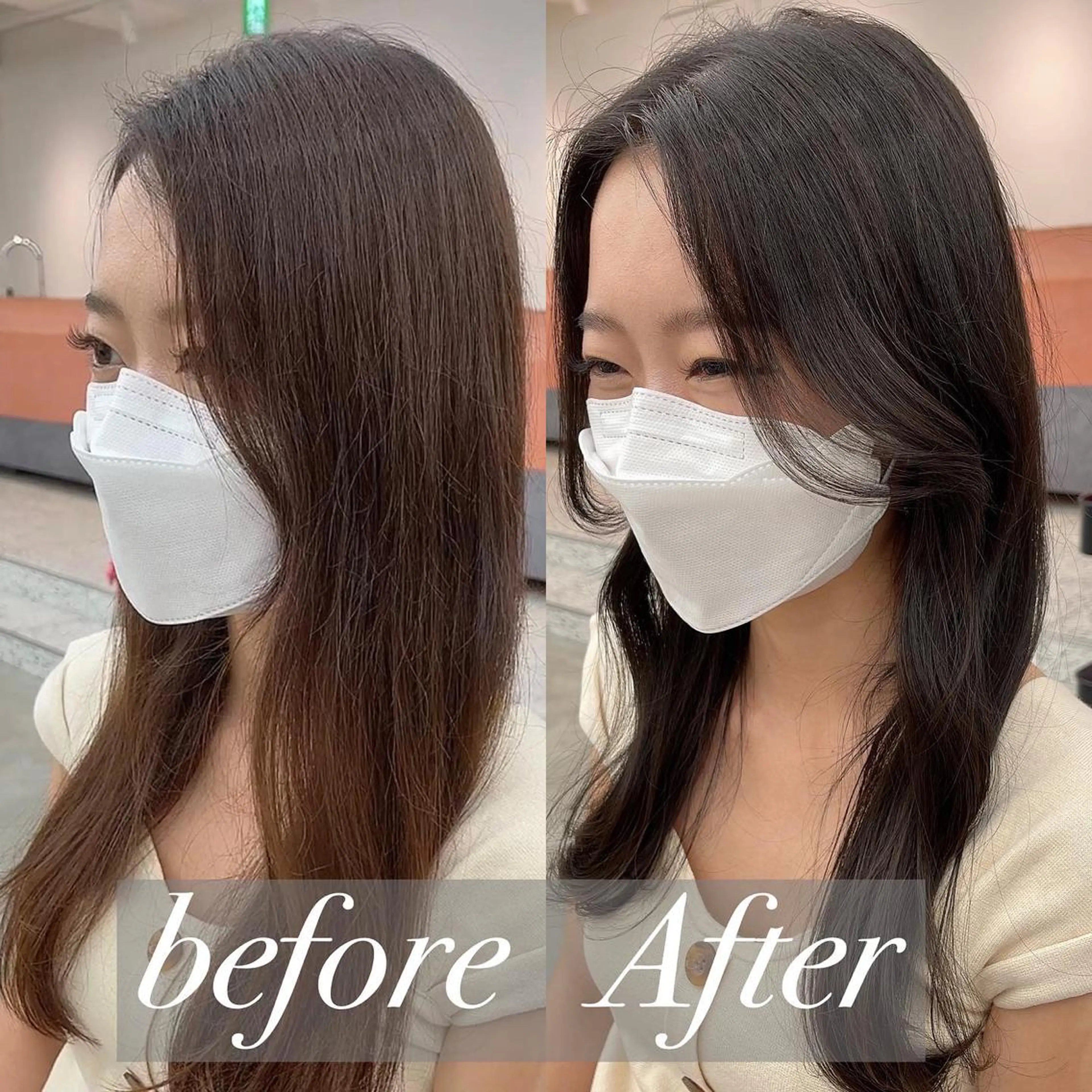 ロング くびれヘア 顔周りカット 髪質改善 韓国風ヘア レイヤーカット カット ヘアカラー トリートメント noe tton  【ノエ トトン】所属・だいや/メンズパーマ メンズカット/名古屋のヘアスタイル