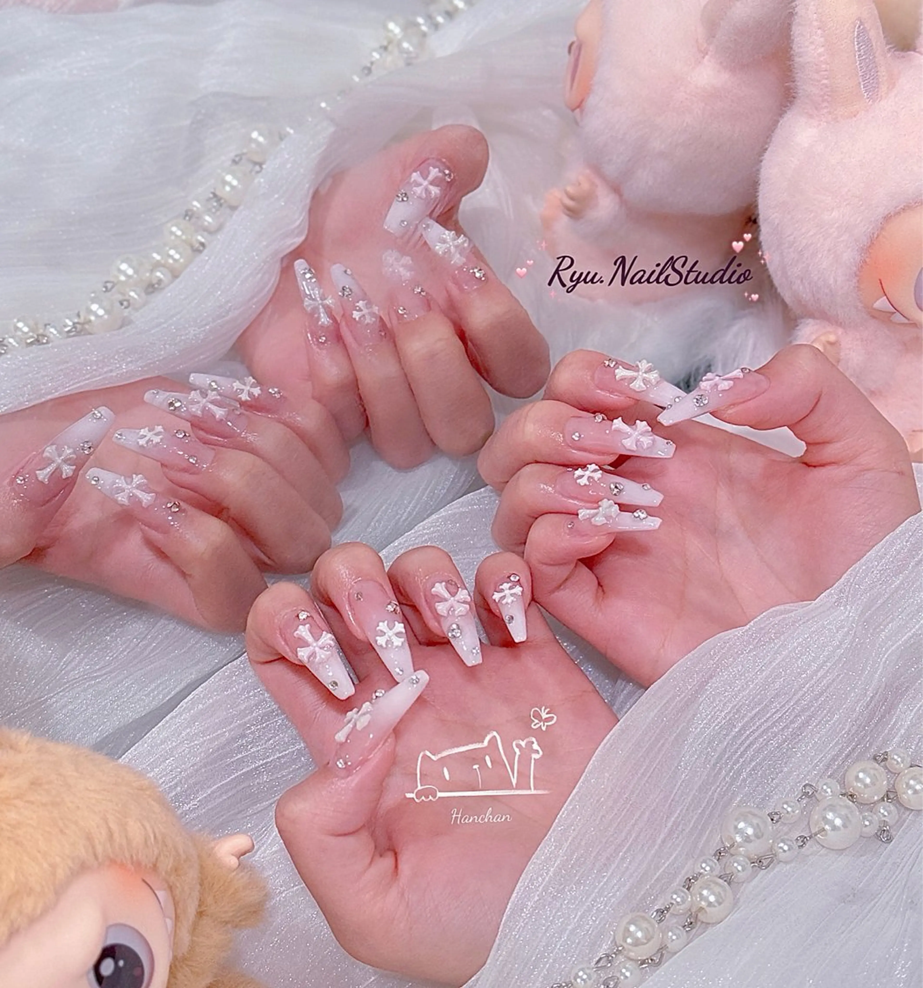 ネイル アートネイル ジェルネイル マグネットネイル ニュアンスネイル シンプルネイル ハンドネイル Ryu nail studioのネイルデザイン