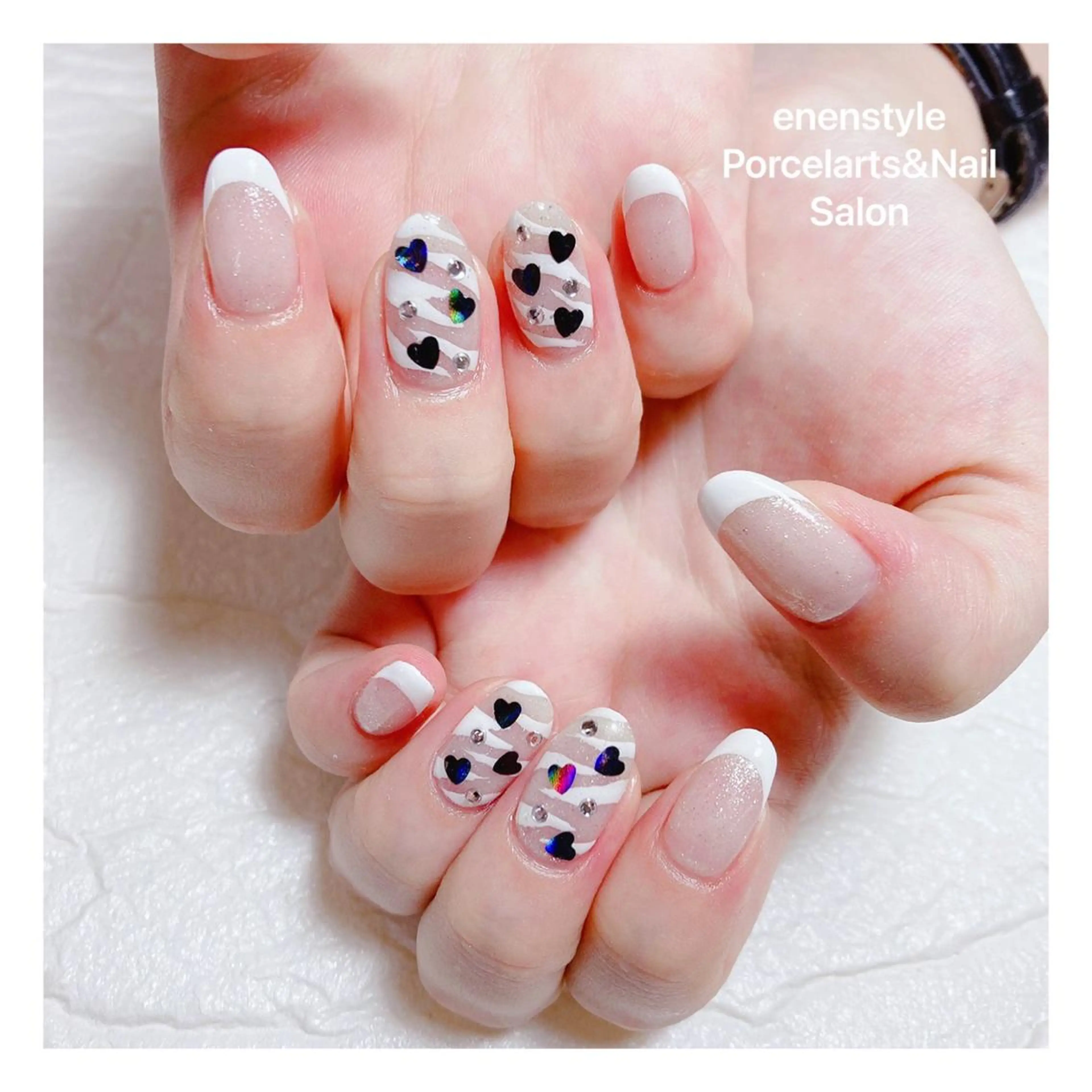 ミディアム ネイル ハンドネイル 👑enen style👑のネイルデザイン