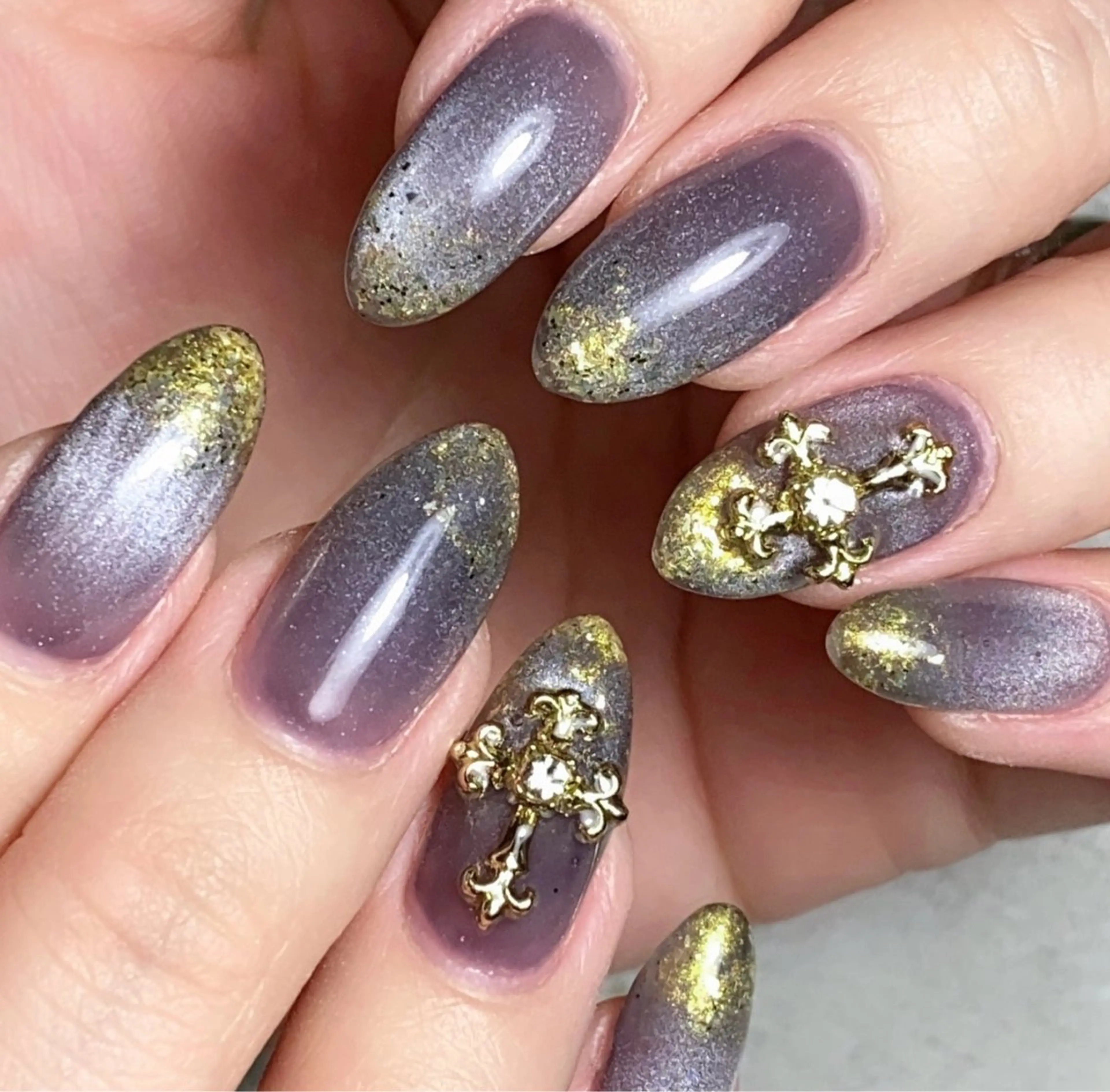 ネイル ラメ(グリッター) マグネットネイル ハンドネイル Narumi nailのネイルデザイン