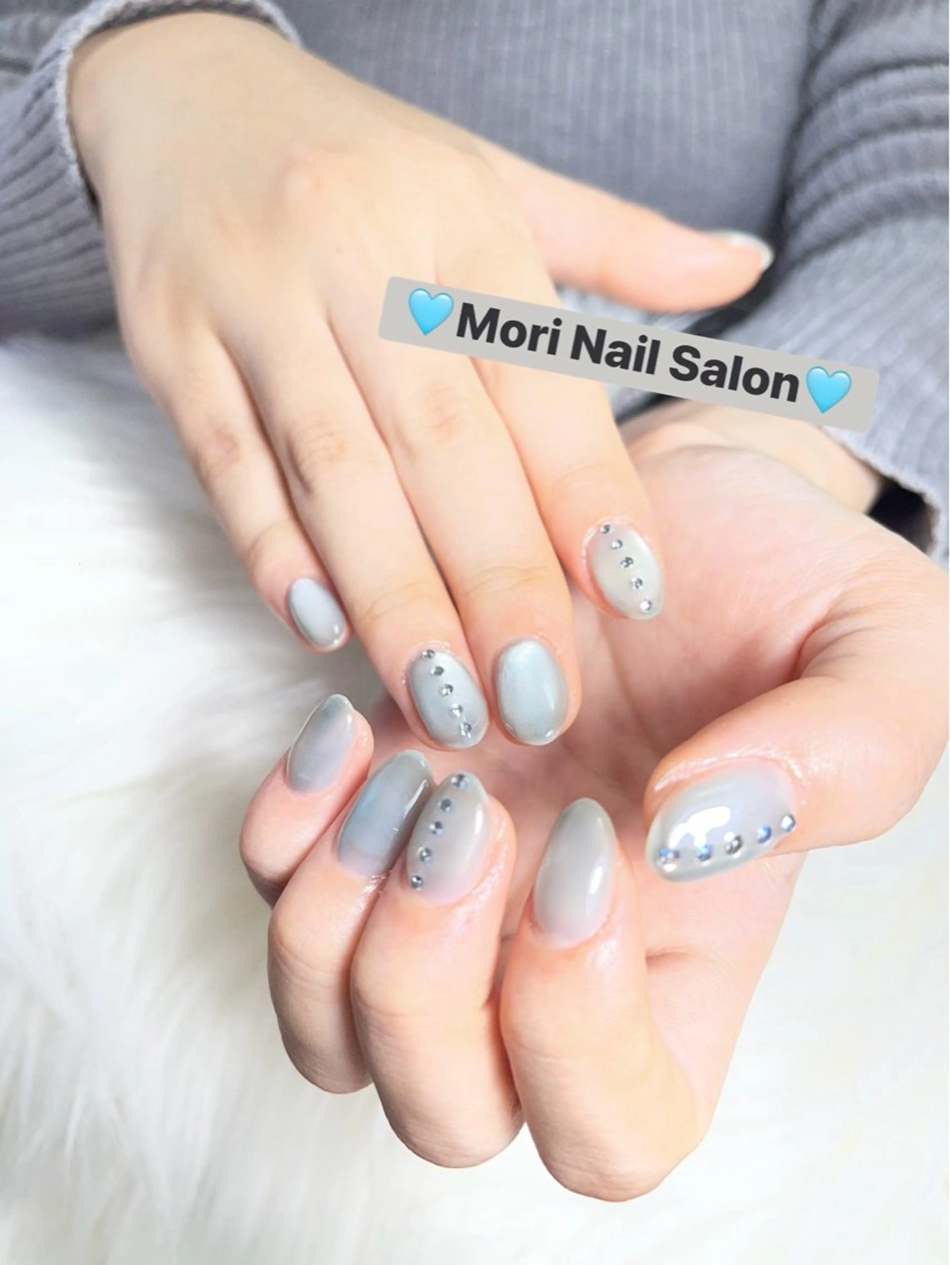 ネイル アートネイル ジェルネイル マグネットネイル MORI ネイル SALONのネイルデザイン