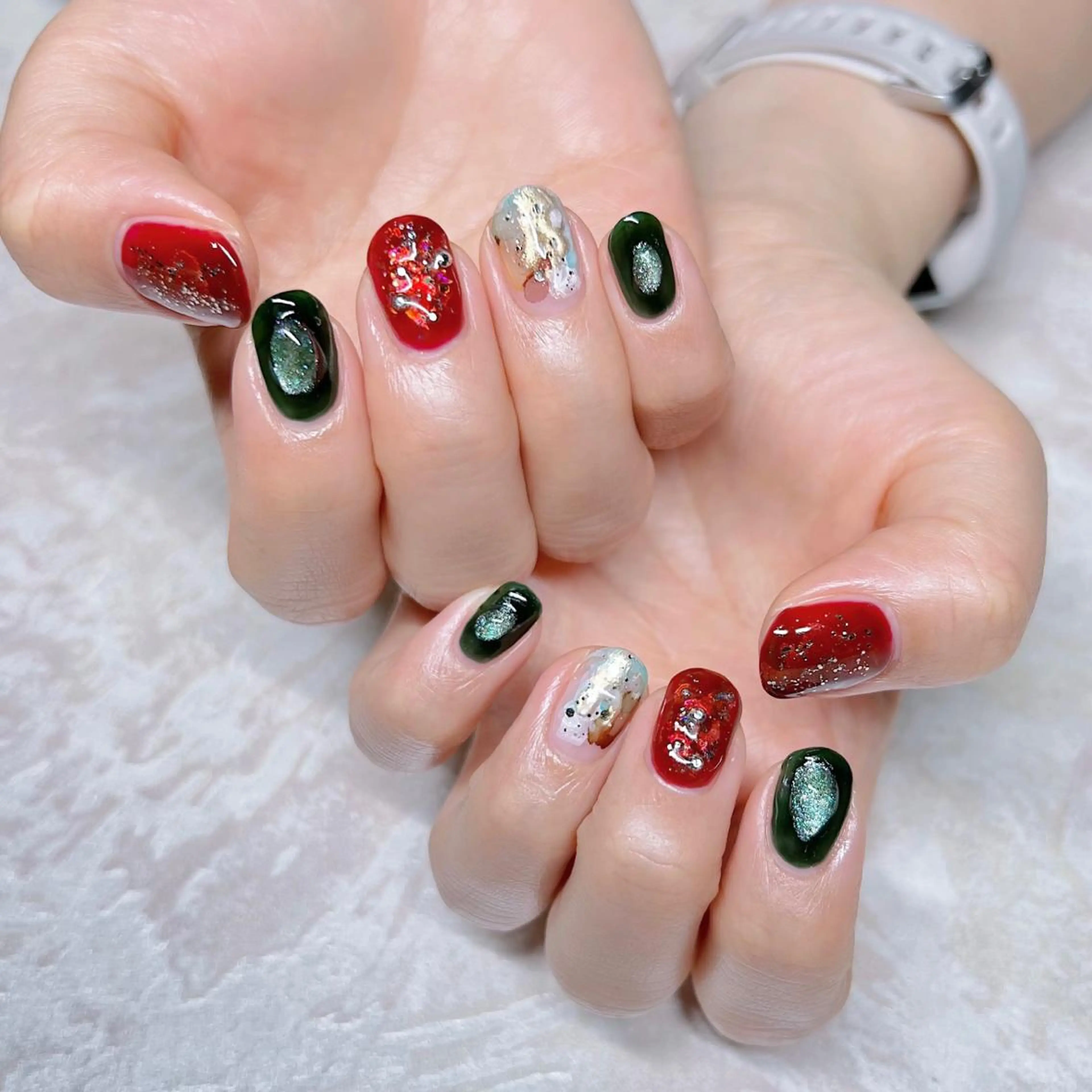ネイル ニュアンスネイル ショートネイル gemickle nailのネイルデザイン