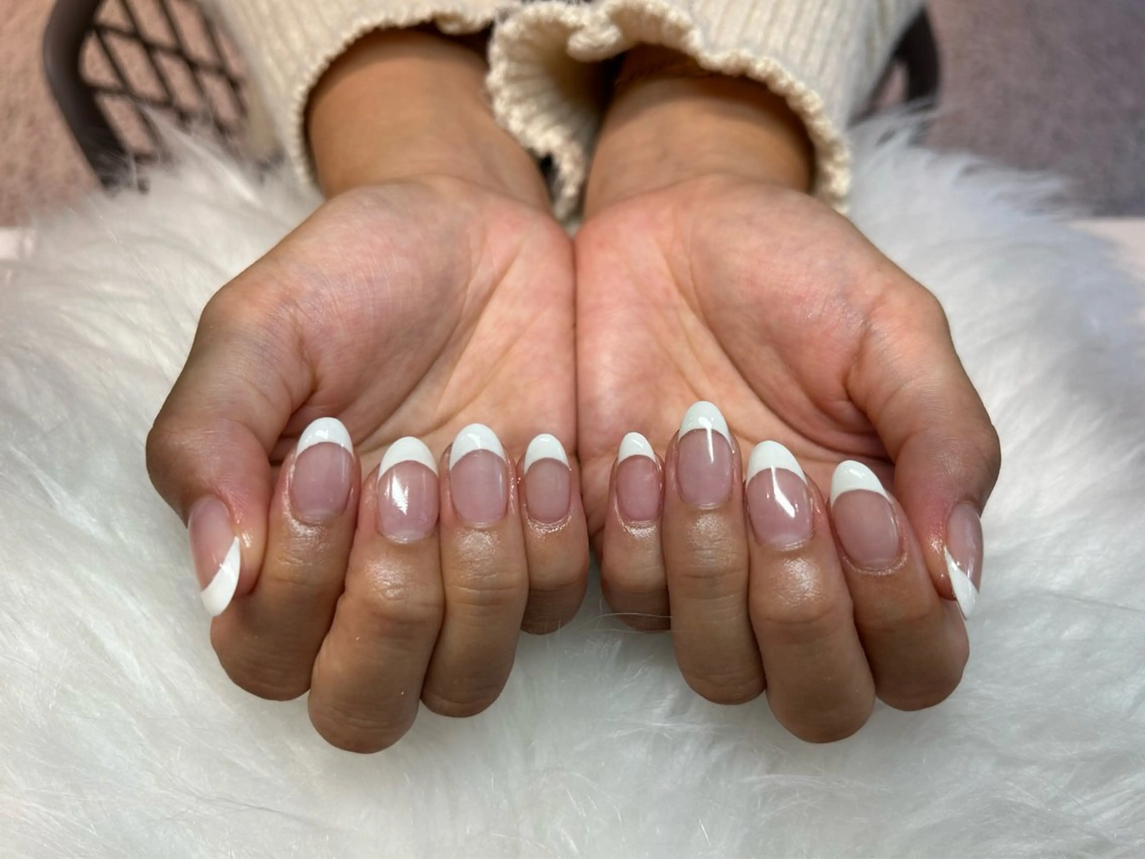ネイル クリアネイル フレンチネイル ROY心斎橋店 川淵 美澪💖のネイルデザイン