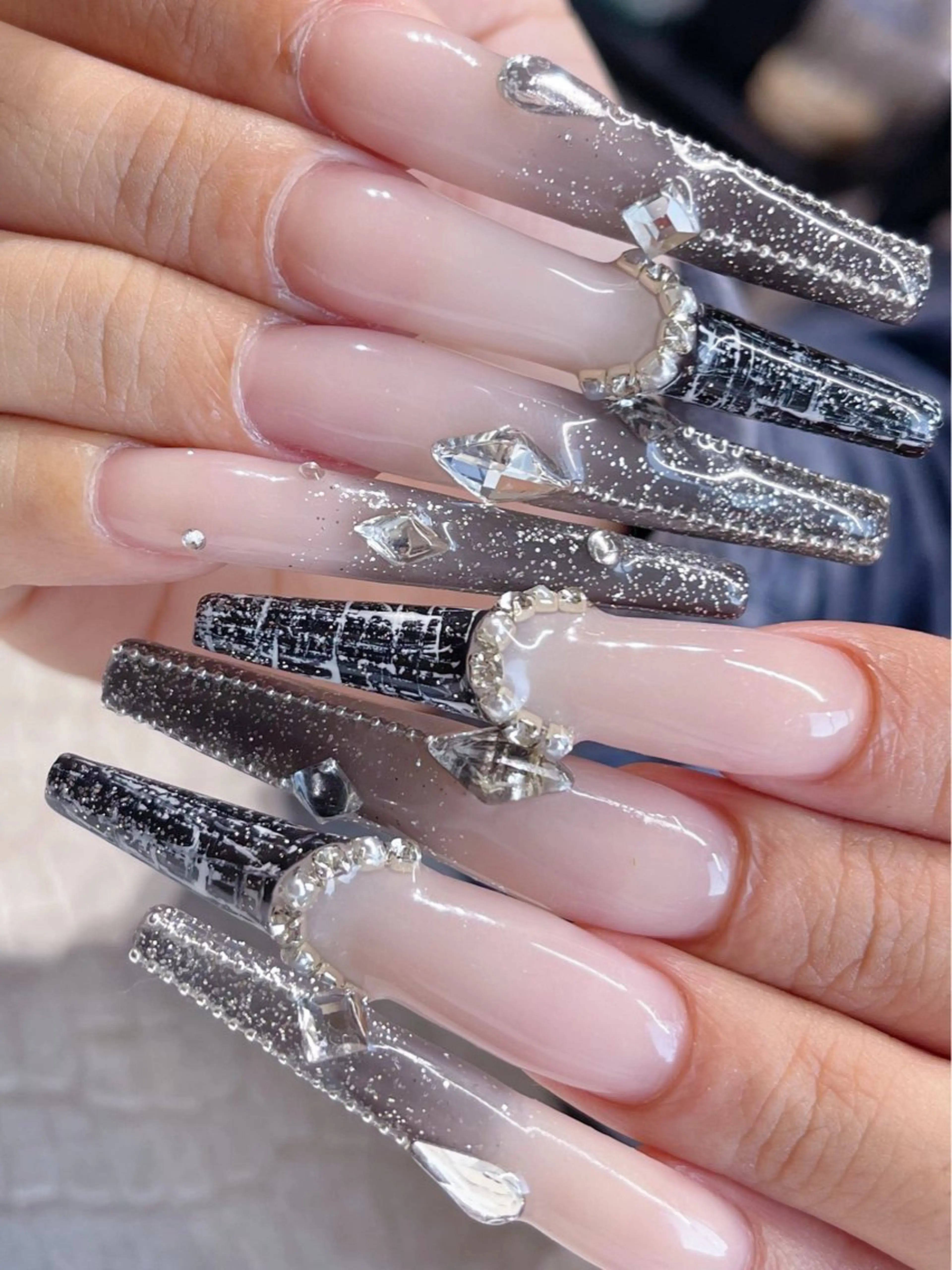 スカルプスーパーロング💅フォーム２枚🆗アート無制限持ち込み🆗の写真