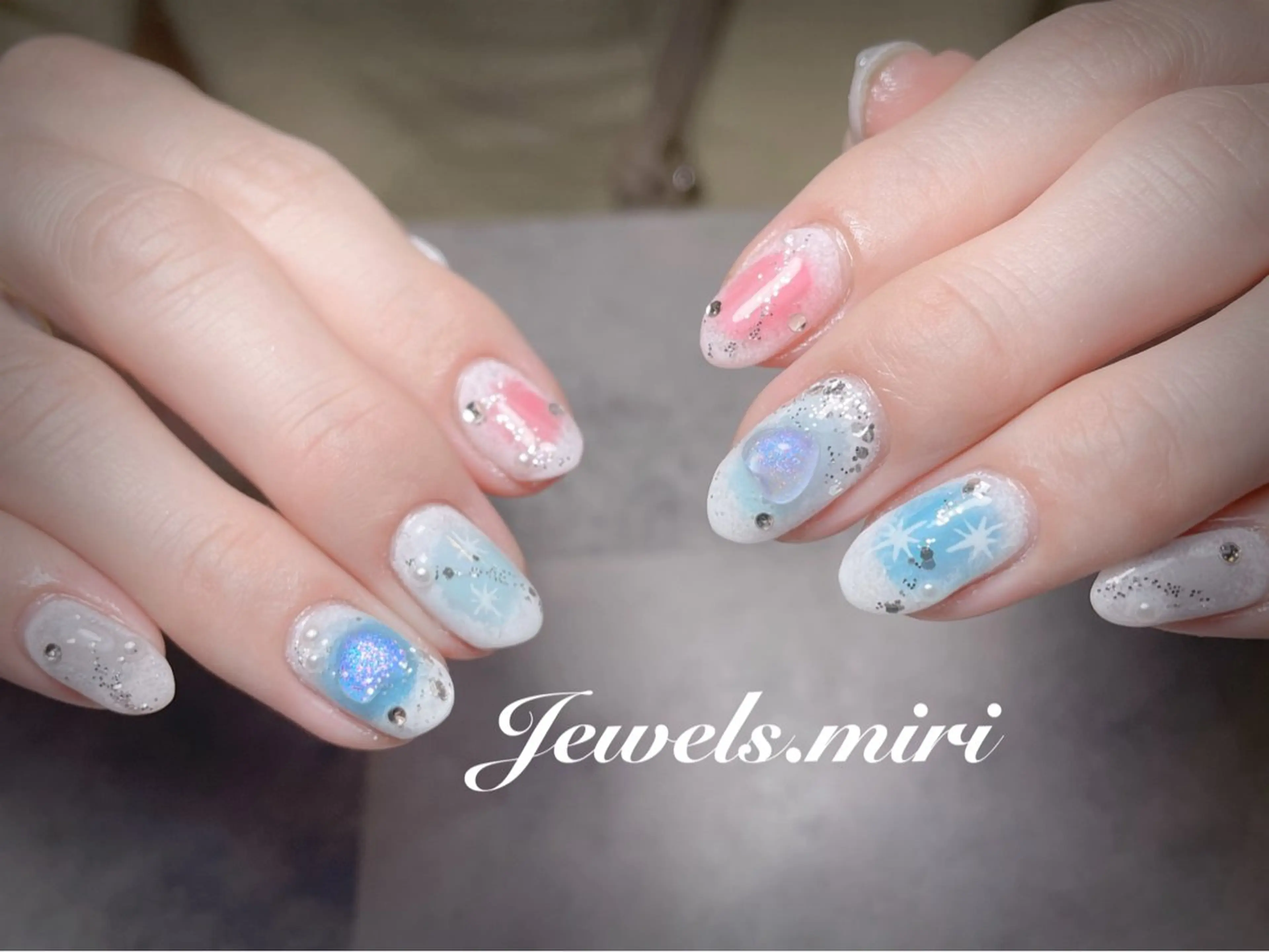 ネイル オフィスネイル 冬ネイル ネイルサロン Jewels Mのネイルデザイン