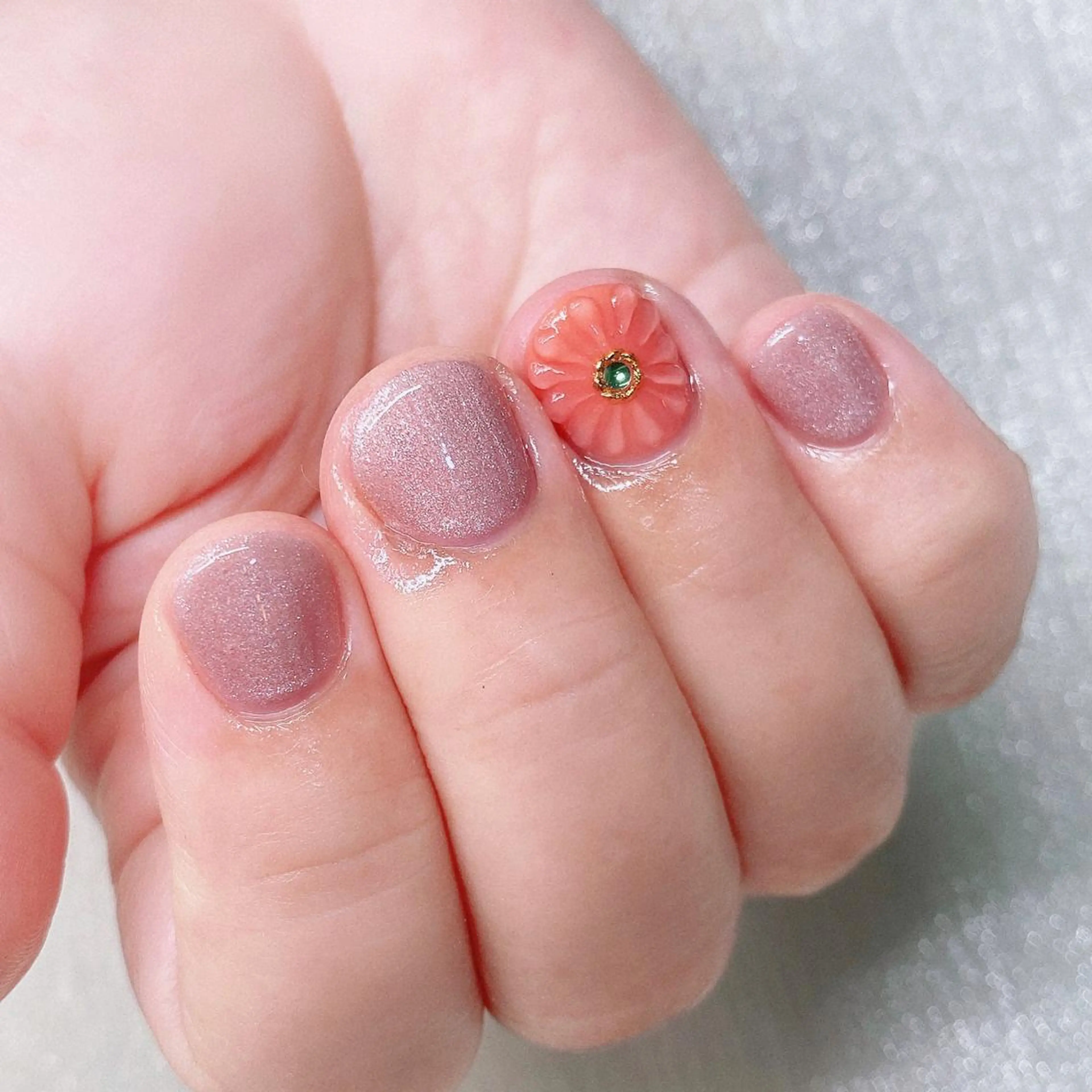 ネイル 長さ出し ハンドネイル Nailist suzuのネイルデザイン