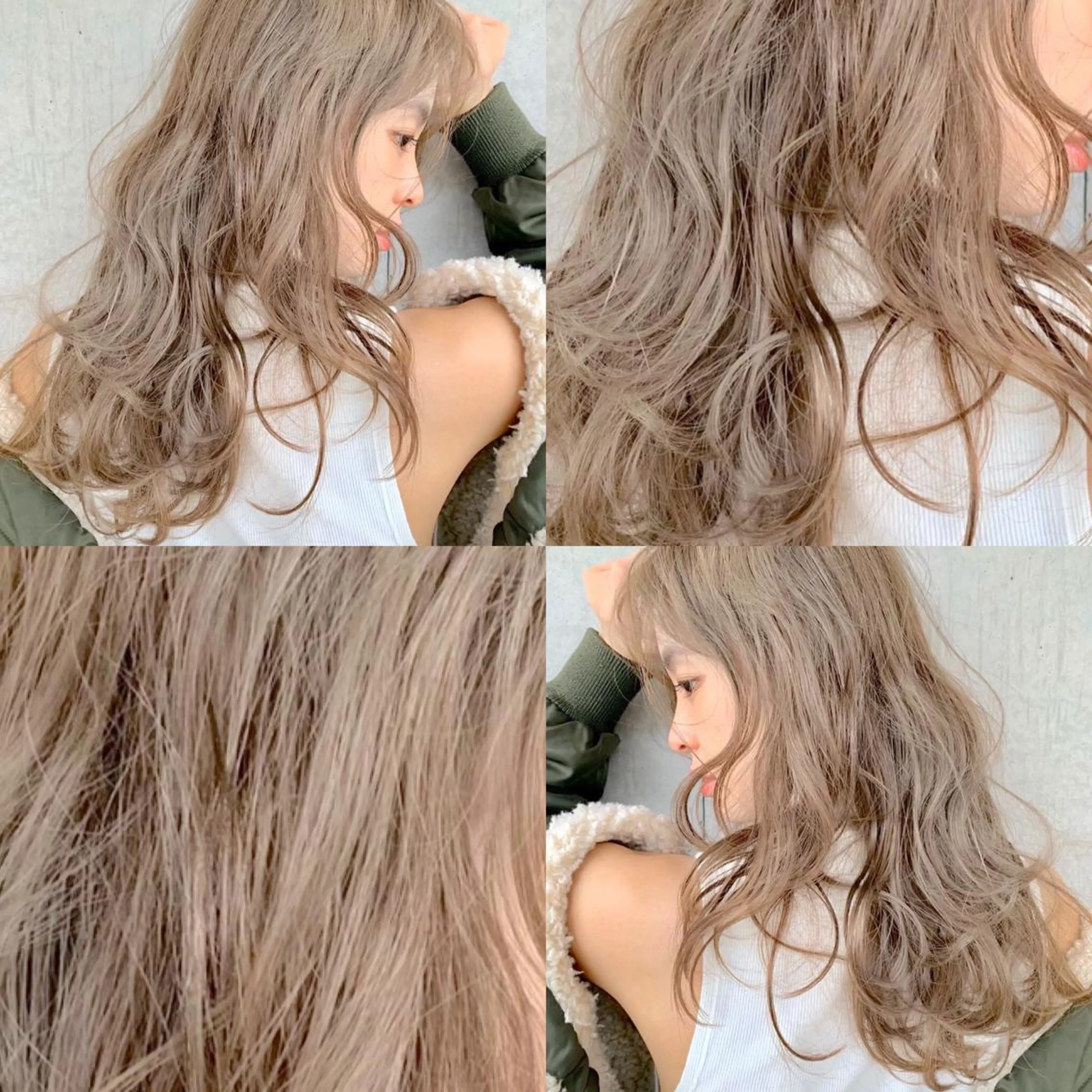 ロング カラー ヘアカラー トリートメント ハイトーン×レイヤー カットTAKUMIのヘアスタイル