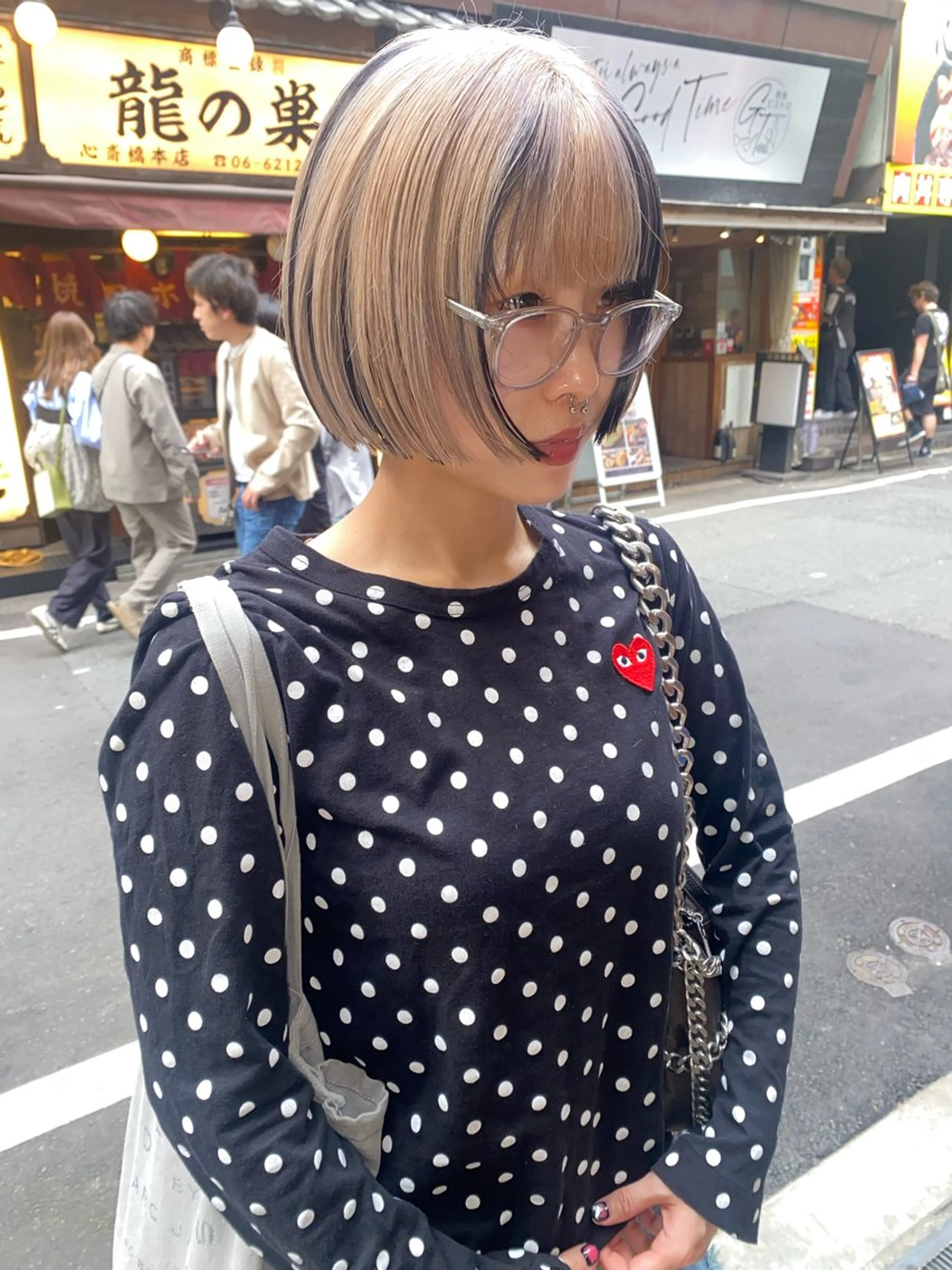 ショート カラー ヘアカラー 心斎橋/デザインカラ ー/海外風/ナツミのヘアスタイル