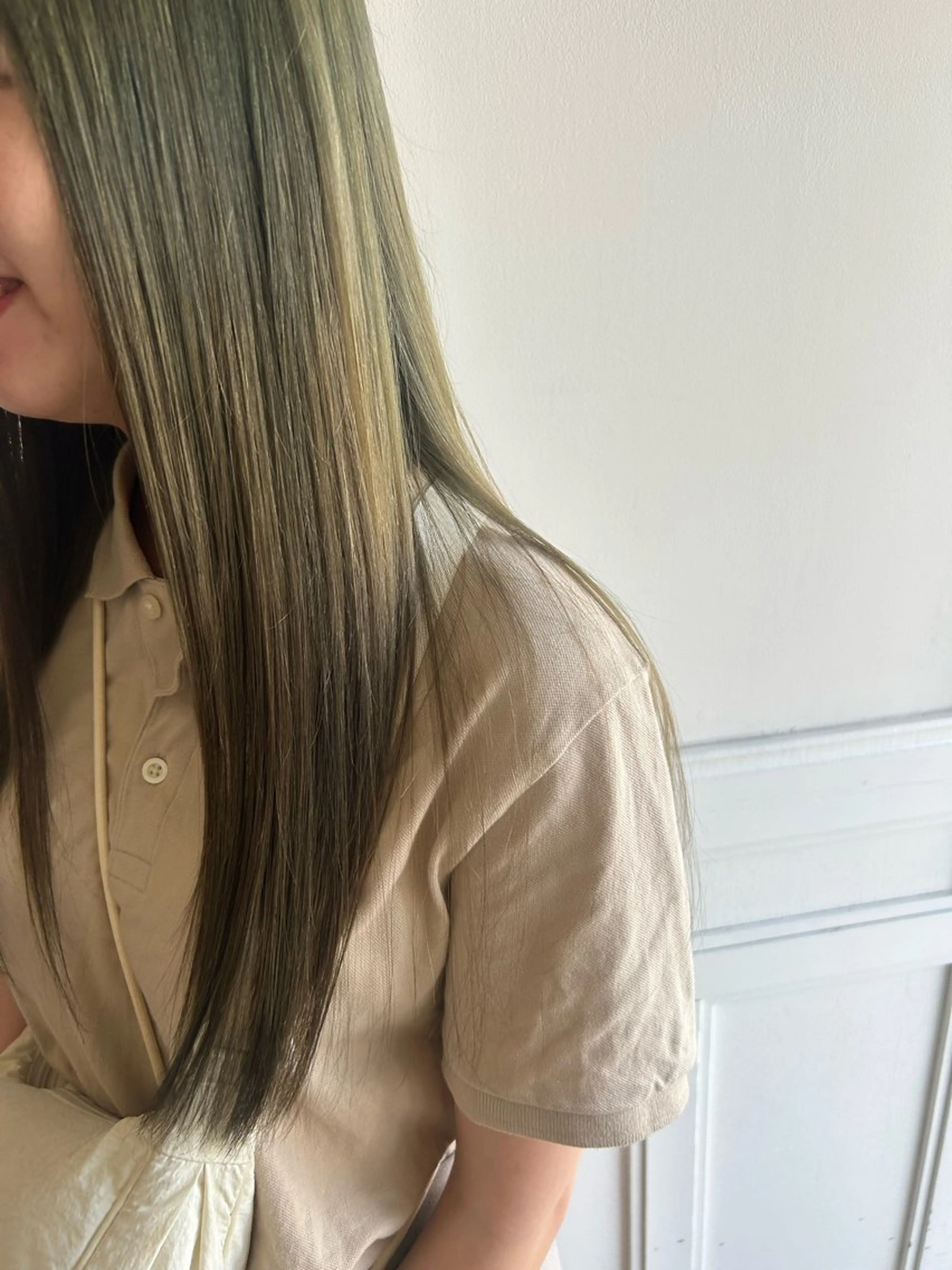 ロング カラー 金森 有希のヘアスタイル