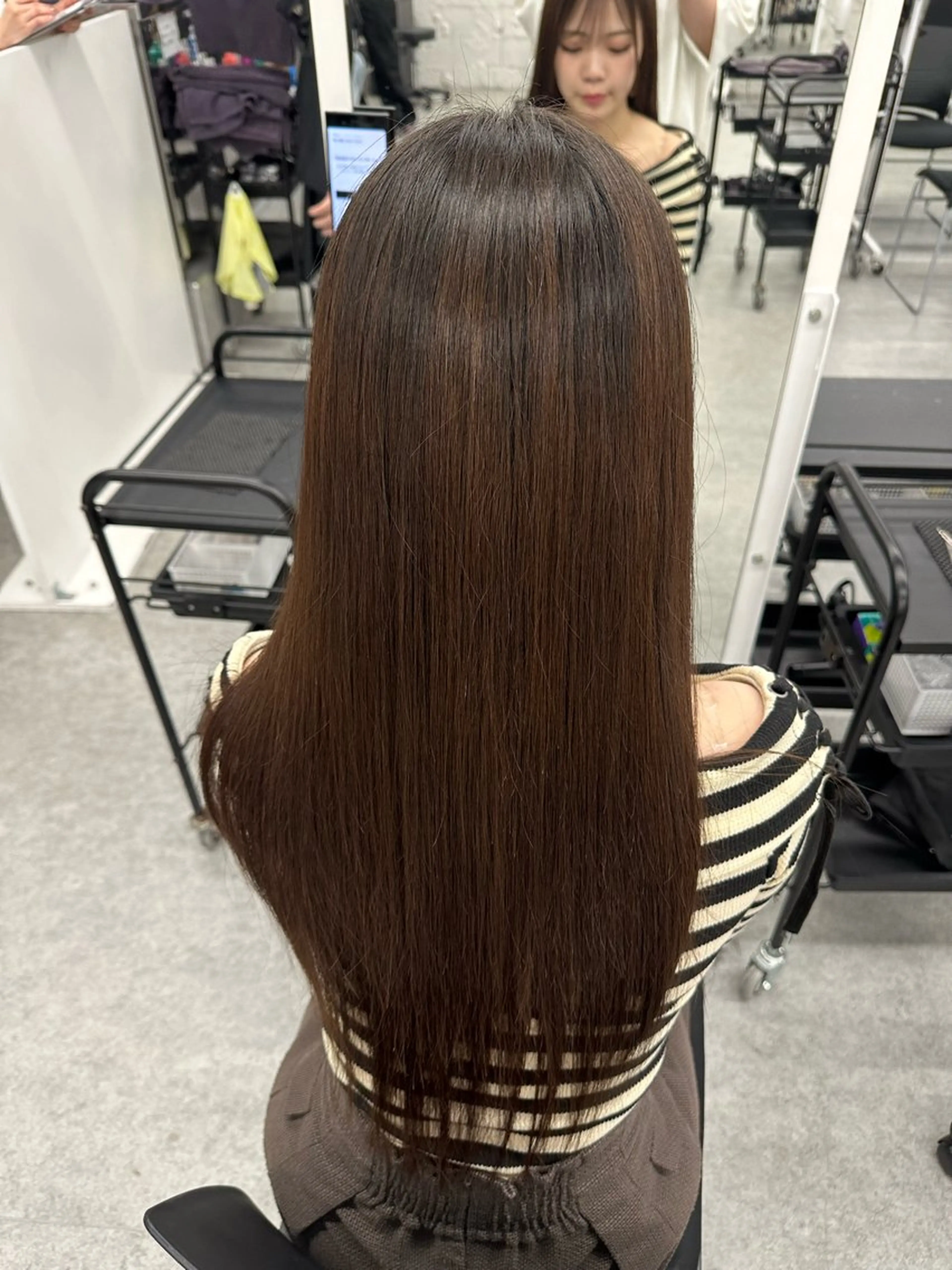 ロング カラー ヘアアレンジ ブリーチ ブリーチなしカラー 髪質改善 🫧モテる💗ダメー ジレスハイトーン🫧のヘアスタイル