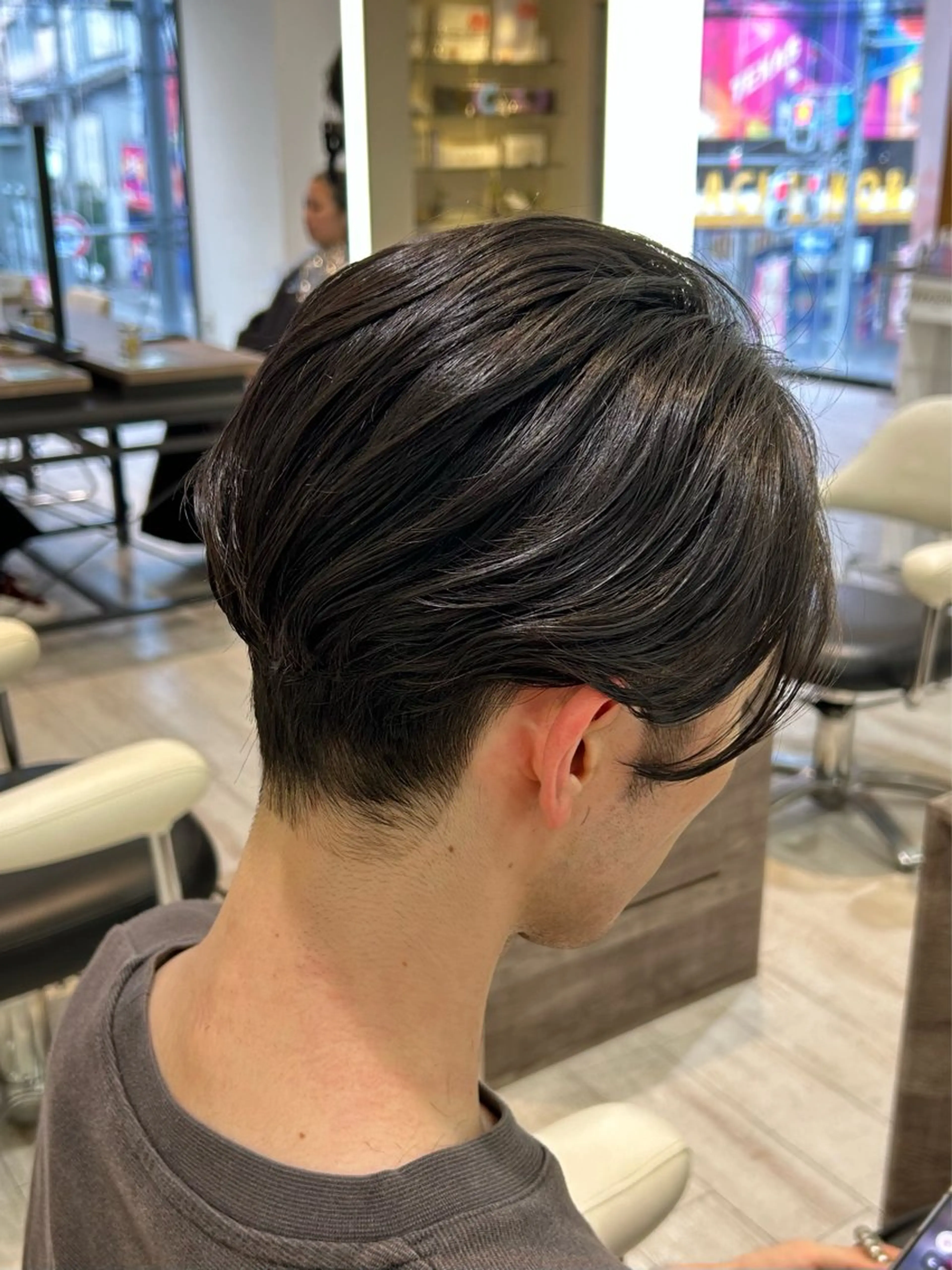 パーマ メンズ カット パーマ 片瀬 結のヘアスタイル