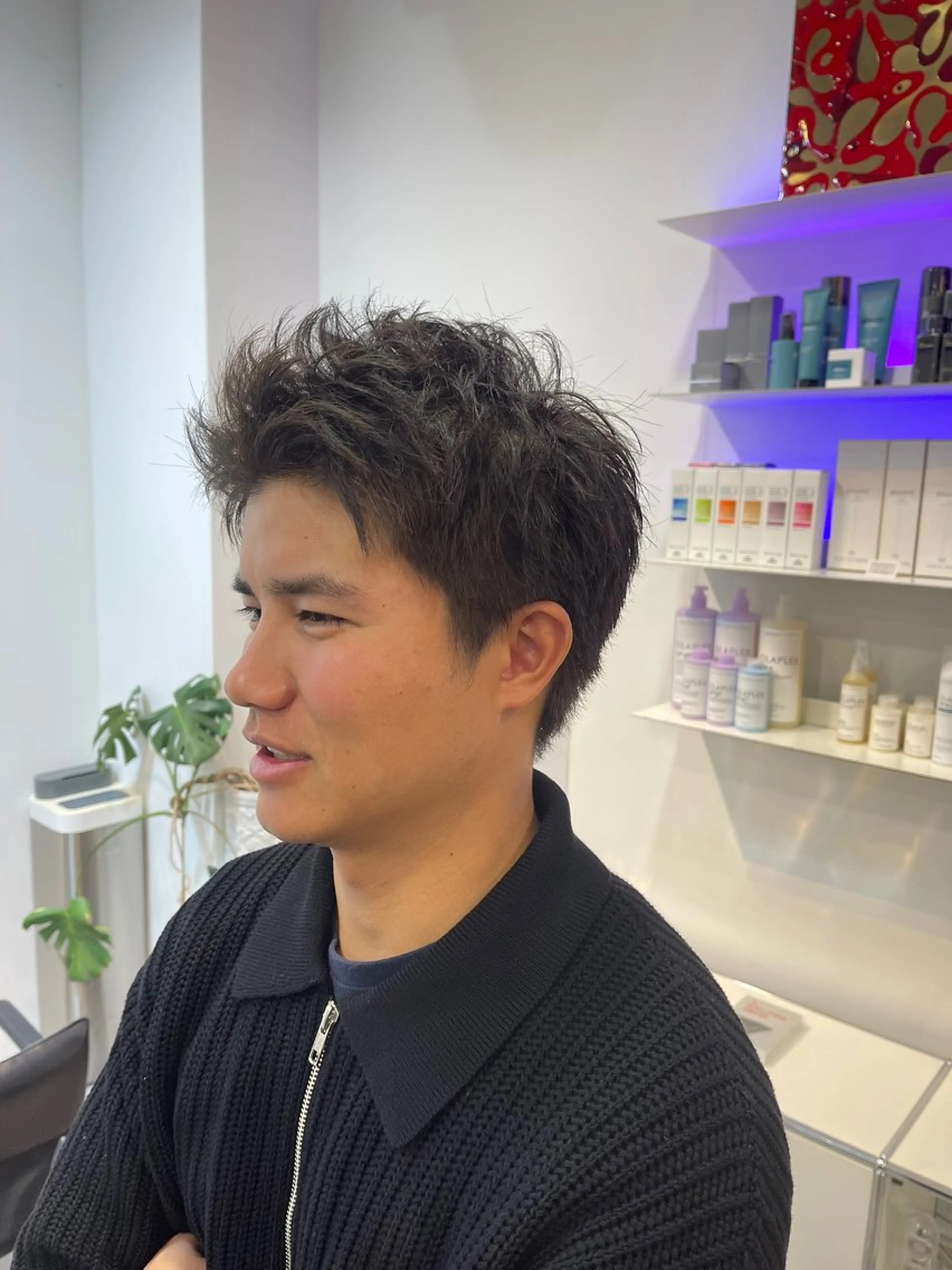 メンズ スパイキーショート カット トリートメント RITZY こうたのヘアスタイル