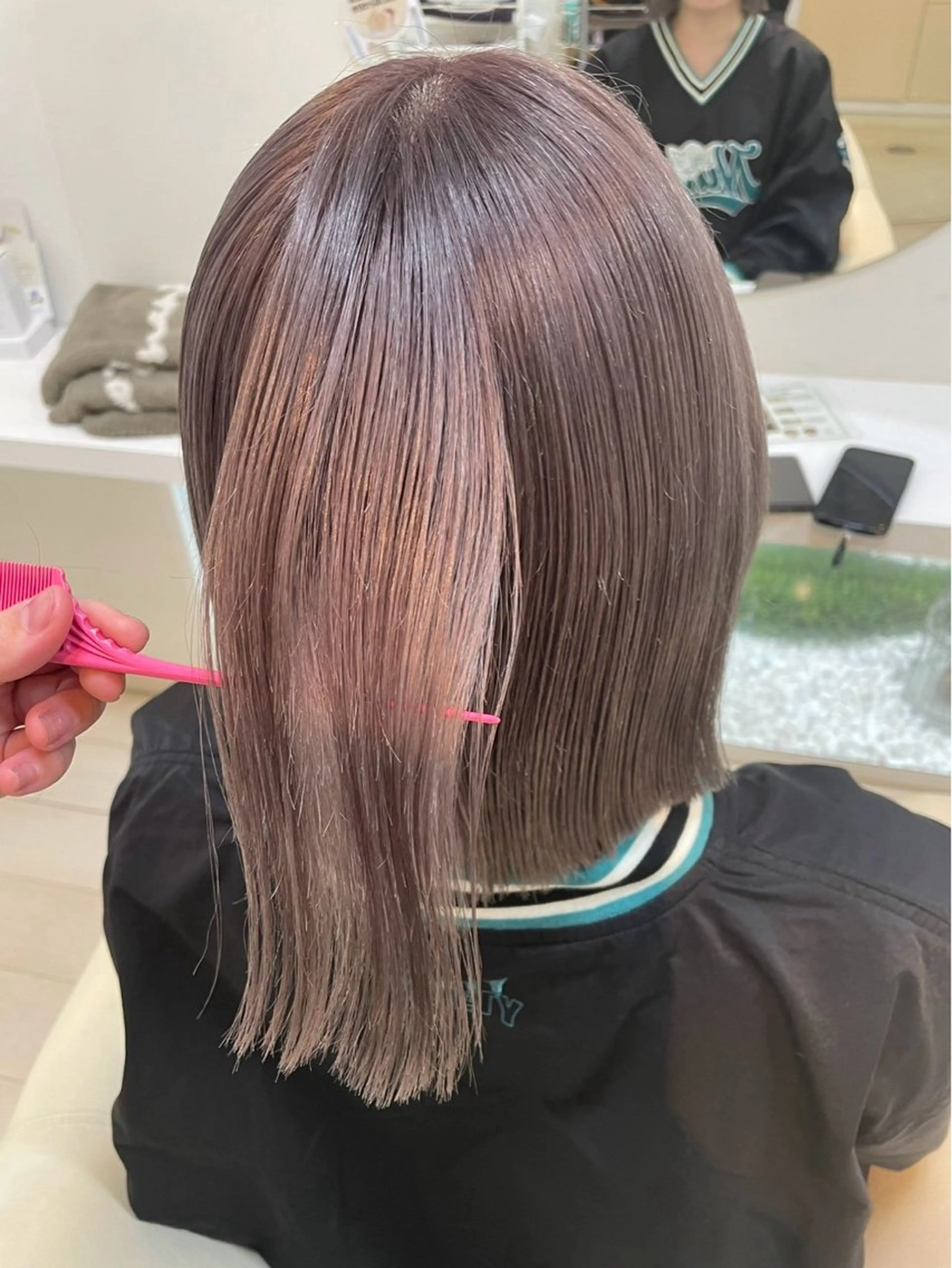 ショート カラー ブリーチ ラベンダーカラー シルバー トリートメント ヘアカラー トリートメント eMuエミュ‪ ¨̮⃝ayakaのヘアスタイル