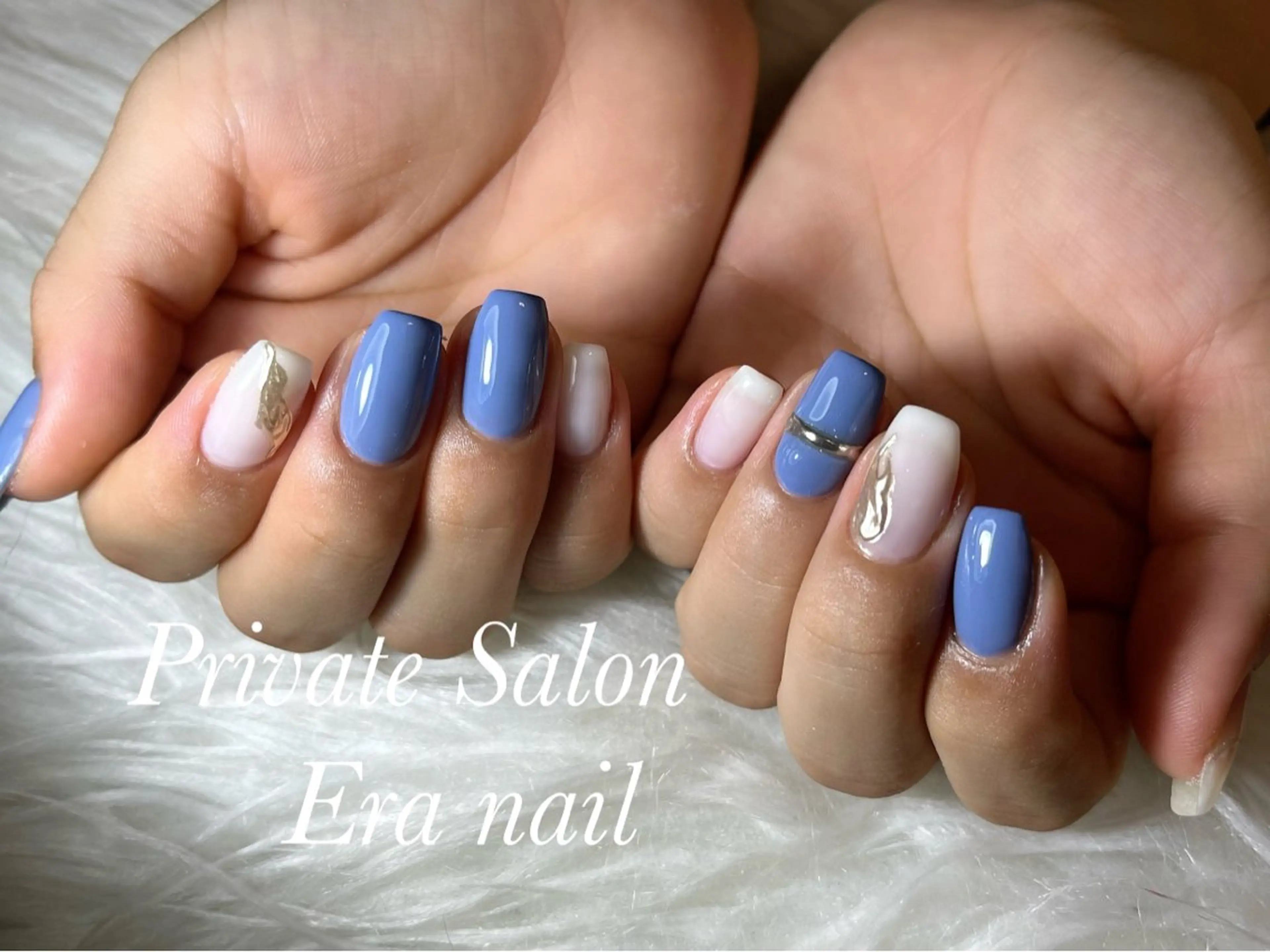 ネイル ミラーネイル ワンカラーネイル ハンドネイル Era nailのネイルデザイン