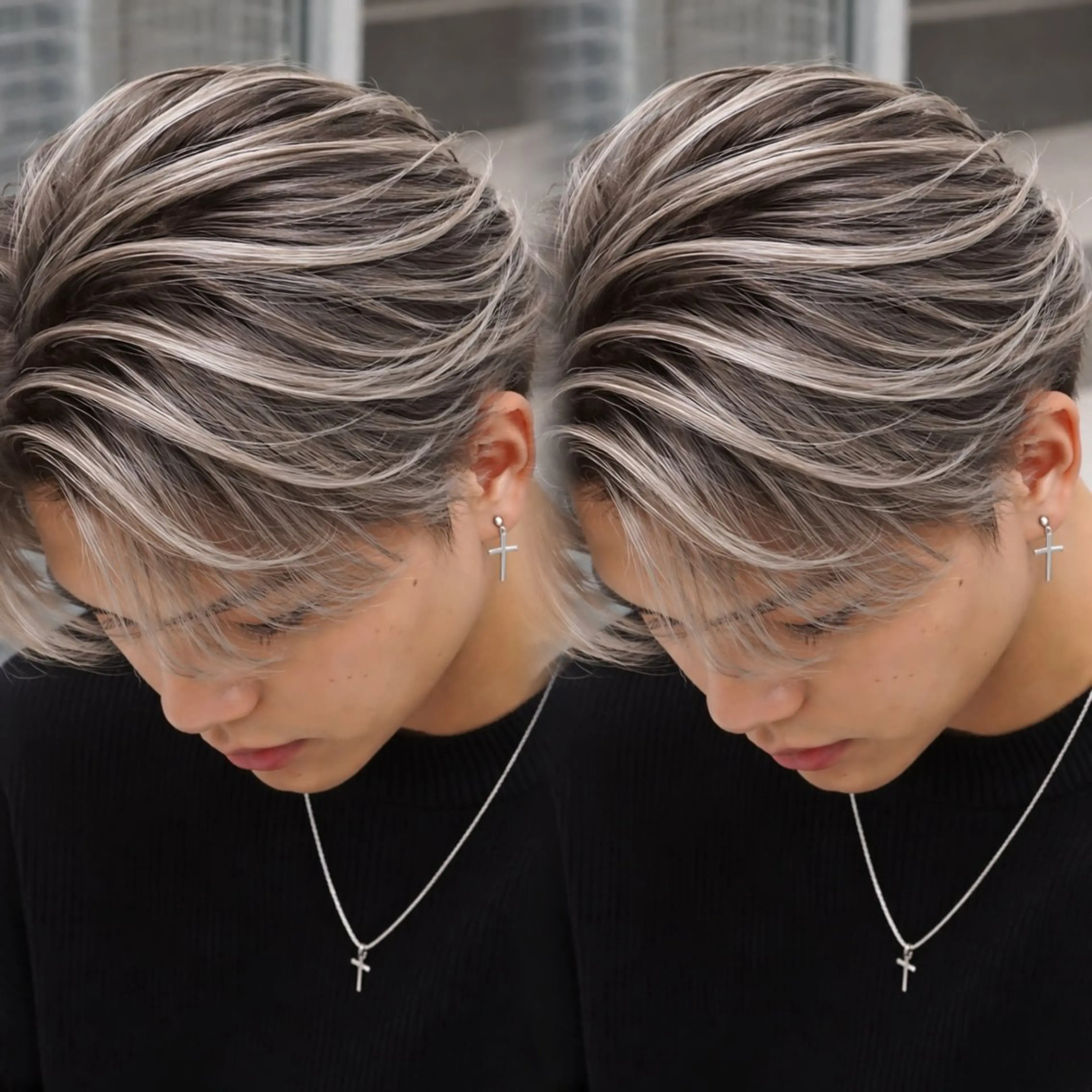 【メンズ限定】　⚔️メンズハイライト/バレイヤージュ✨＋ケアカラーの写真