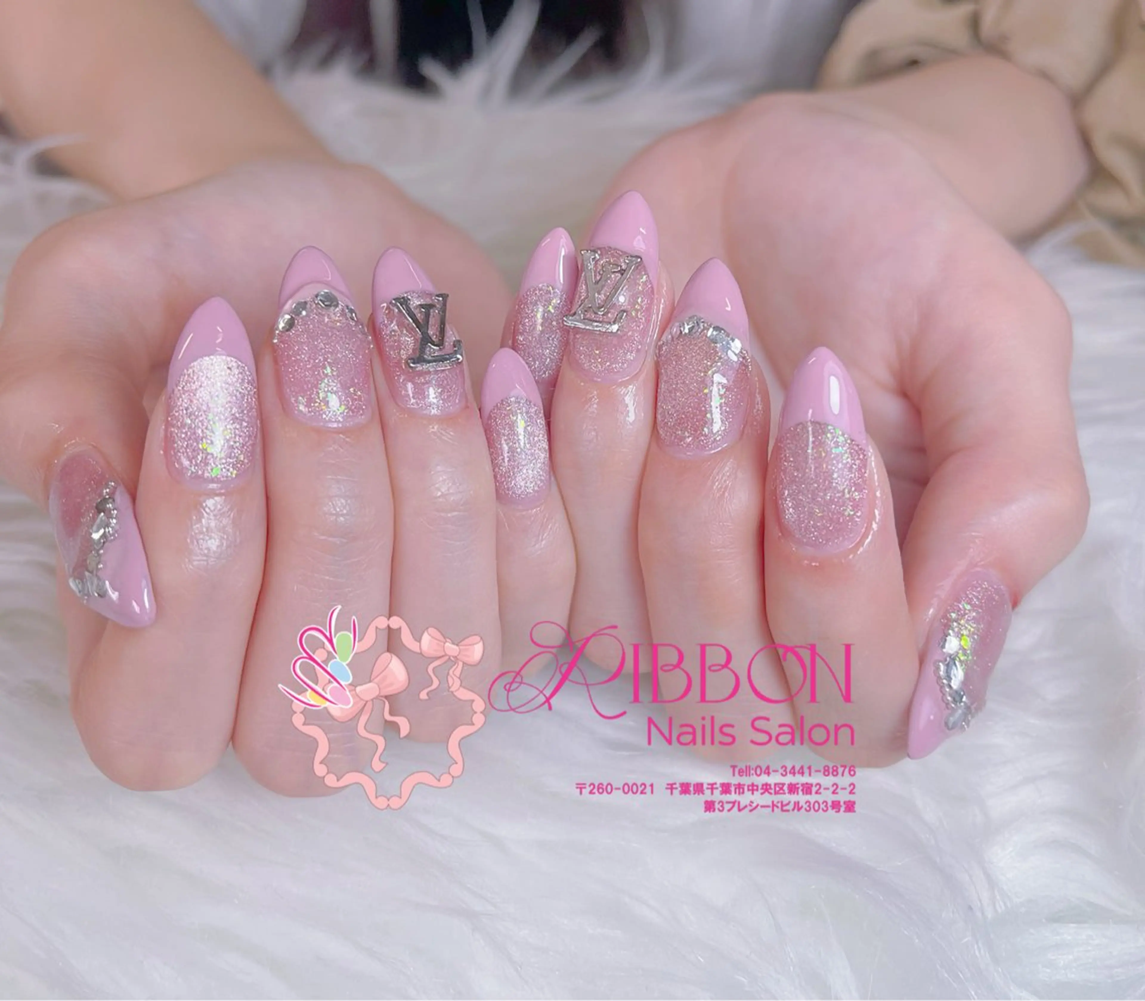 ネイル フレンチネイル ジェルネイル マグネットネイル 持ち込み ニュアンスネイル ハンドネイル Ribbonnail salonのネイルデザイン