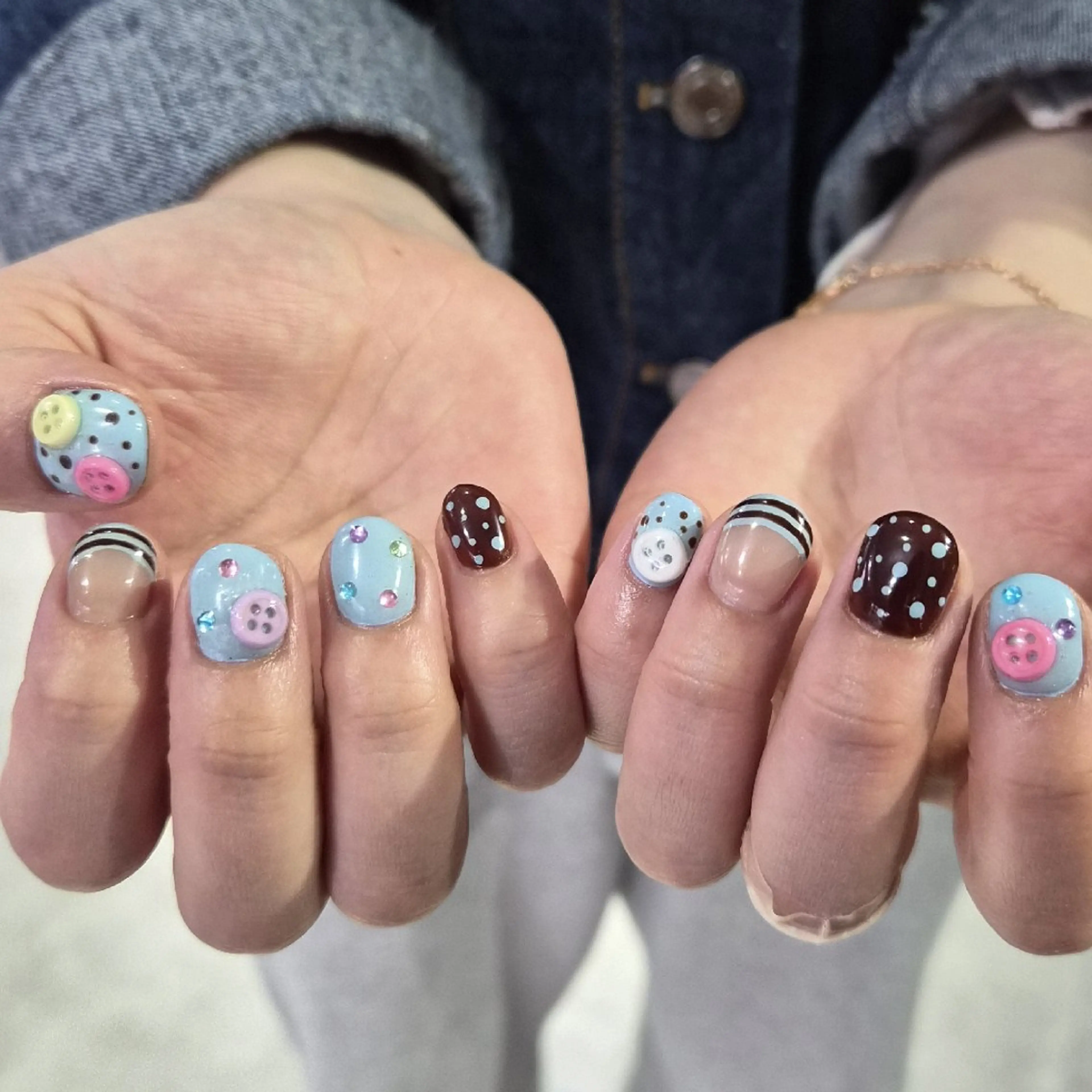 ネイル アートネイル ショートネイル ハンドネイル フットネイル MINAMI /個性派ニュアンス★のネイルデザイン