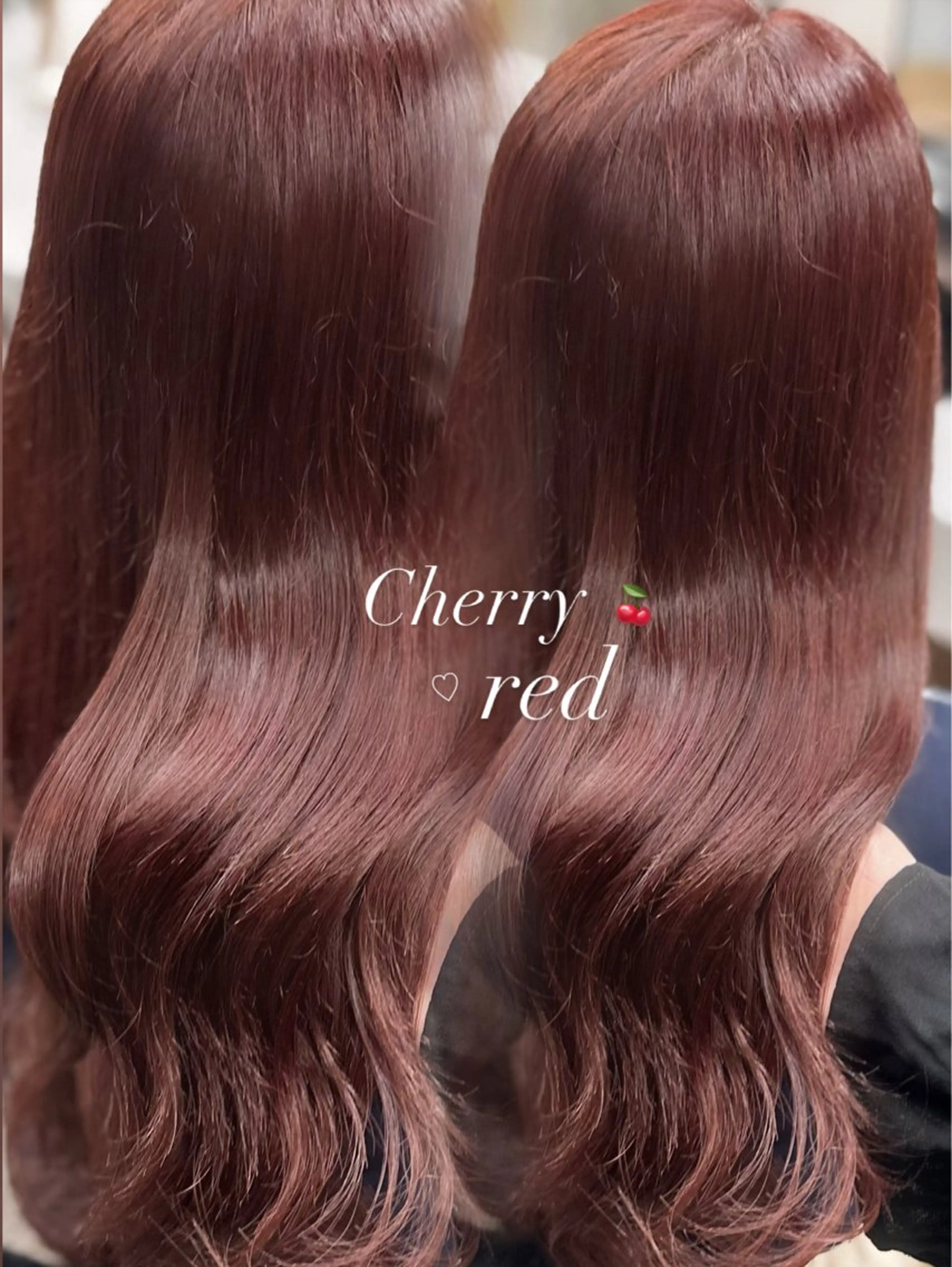 カラー ダブルカラー レッドカラー ヘアカラー ii+U【アイユー銀座】所属・ミウ/ 銀座/暖色 🫧のヘアスタイル