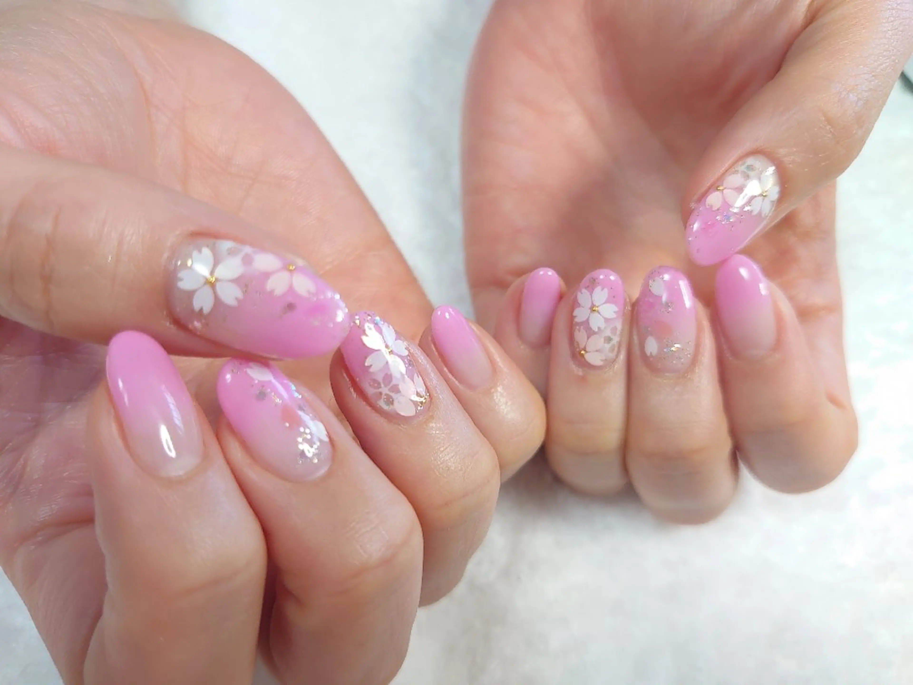 ネイル 桜ネイル ハンドネイル Bianca浦和西口 ⭐mitoのネイルデザイン