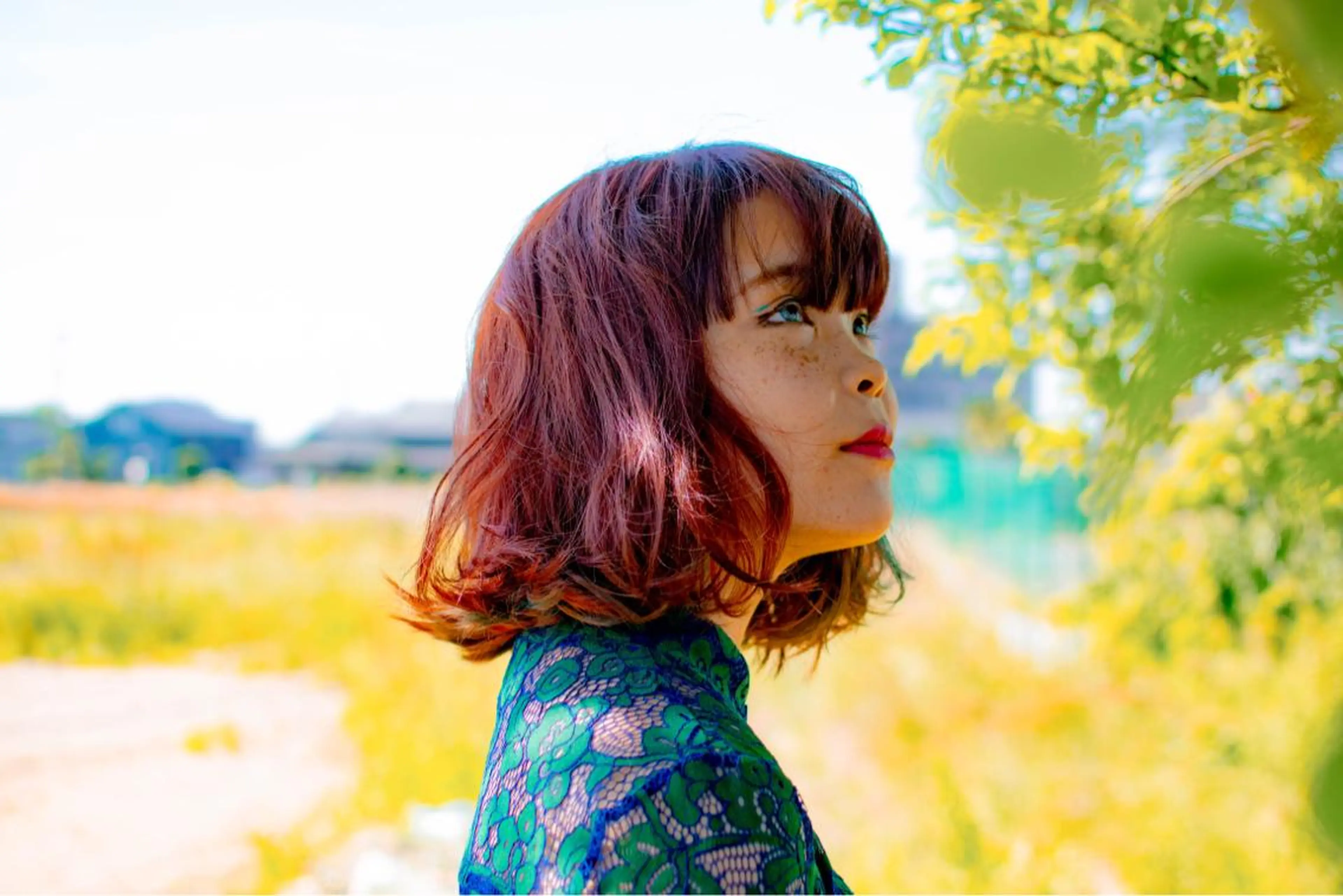 ショート カラー 切りっぱなしボブ ボブ 信原 獎人のヘアスタイル