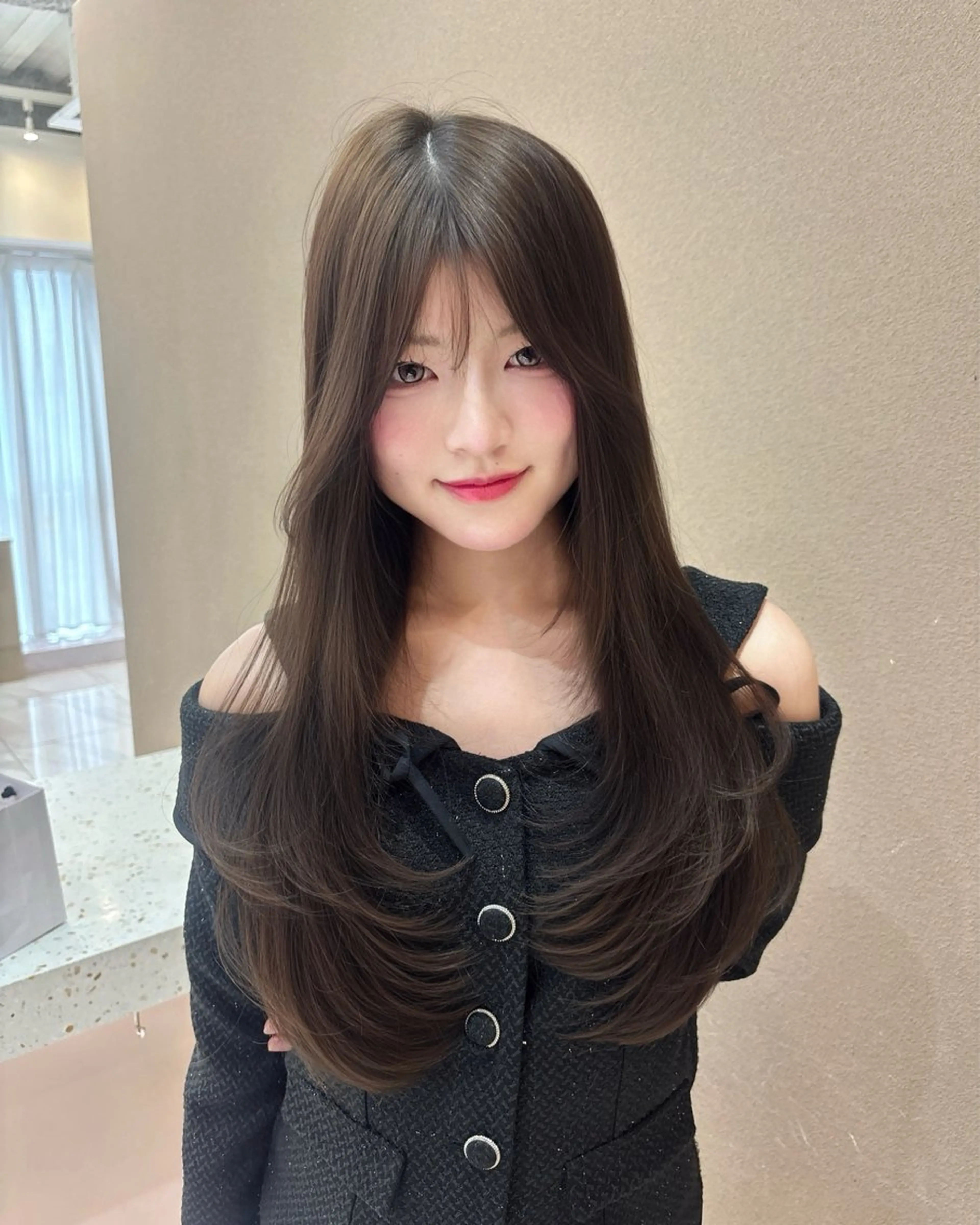 ロング カット ヘアカラー トリートメント ブリーチなし 透明感カラー/松沢のヘアスタイル