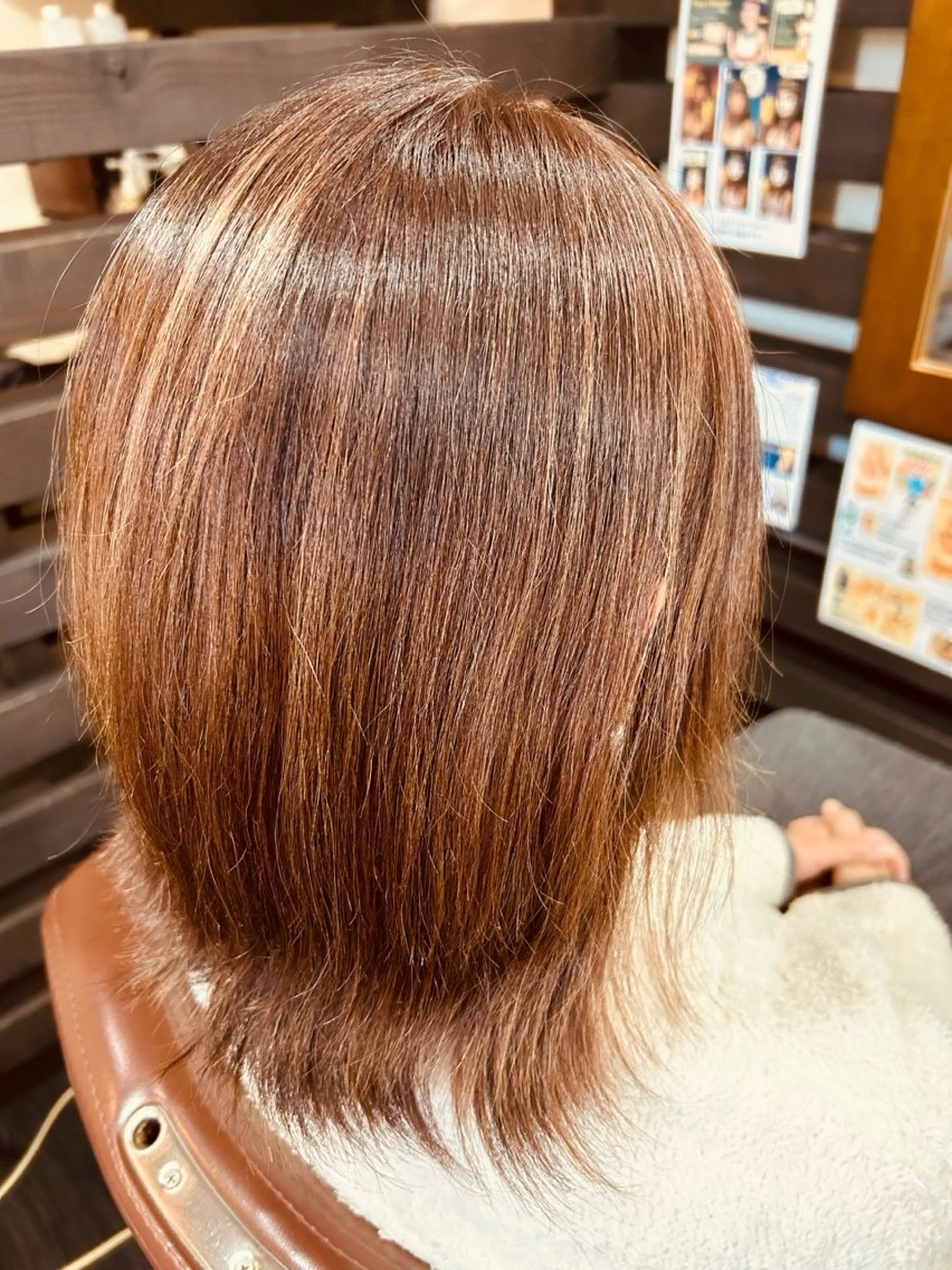 ミディアム カラー ベージュカラー 黒髪 ハイライトカラー ピンクカラー ピンクベージュ カット ヘアカラー 竹内 幸生のヘアスタイル