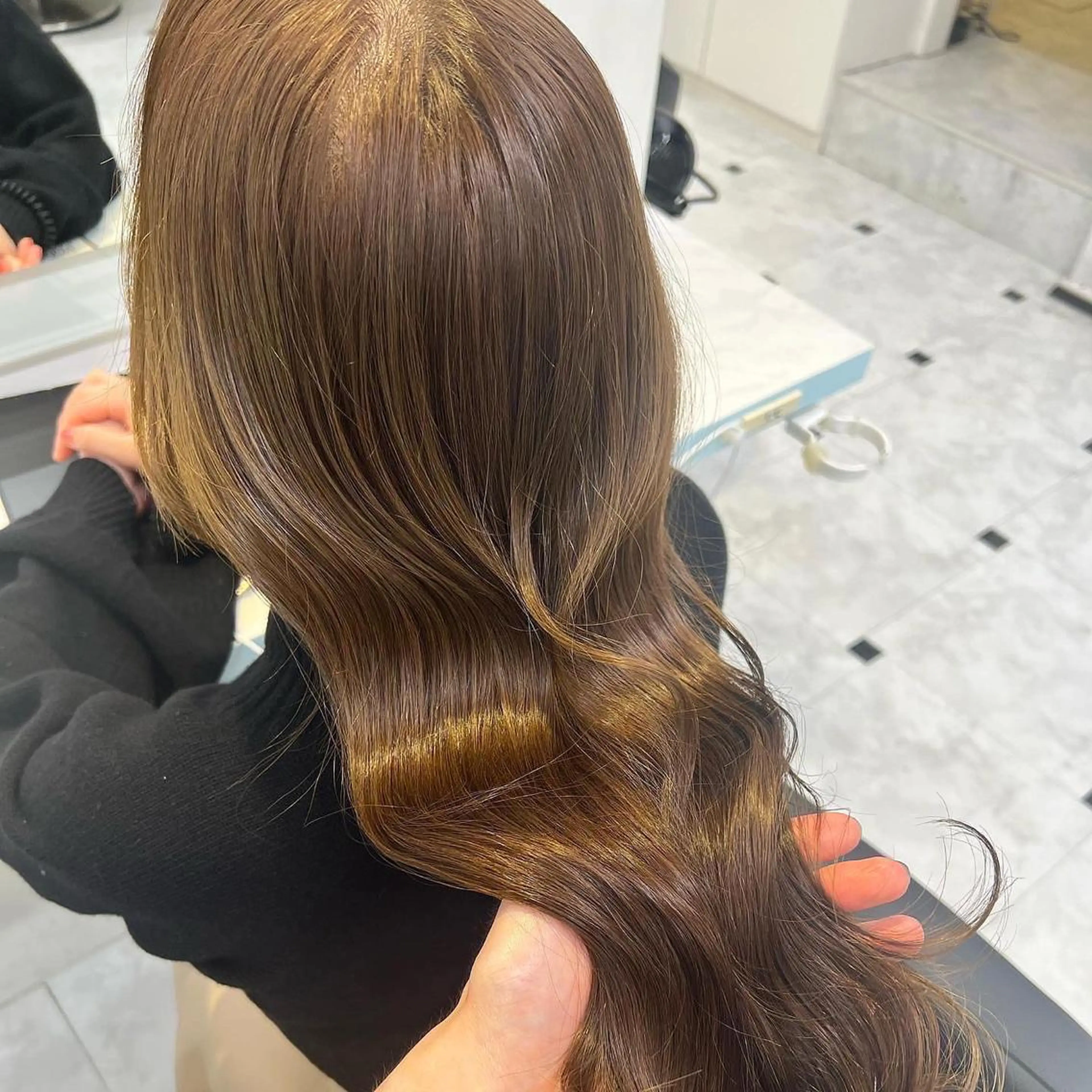 セミロング ヘアカラー トリートメント 髪質改善/美髪矯正 艶髪/Takutoのヘアスタイル