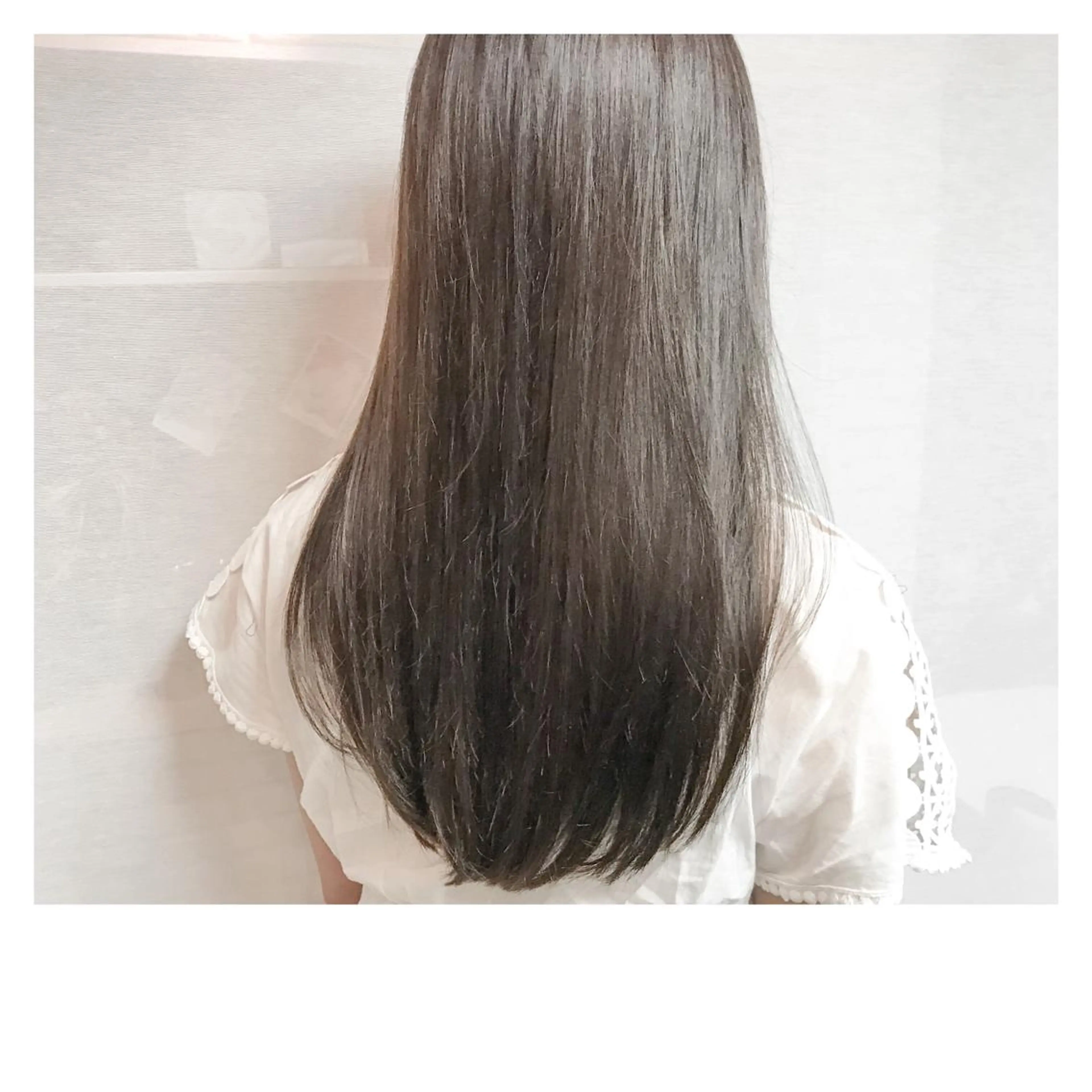 ロング カラー アッシュ 髪質改善、縮毛矯正 店長浅野太郎のヘアスタイル