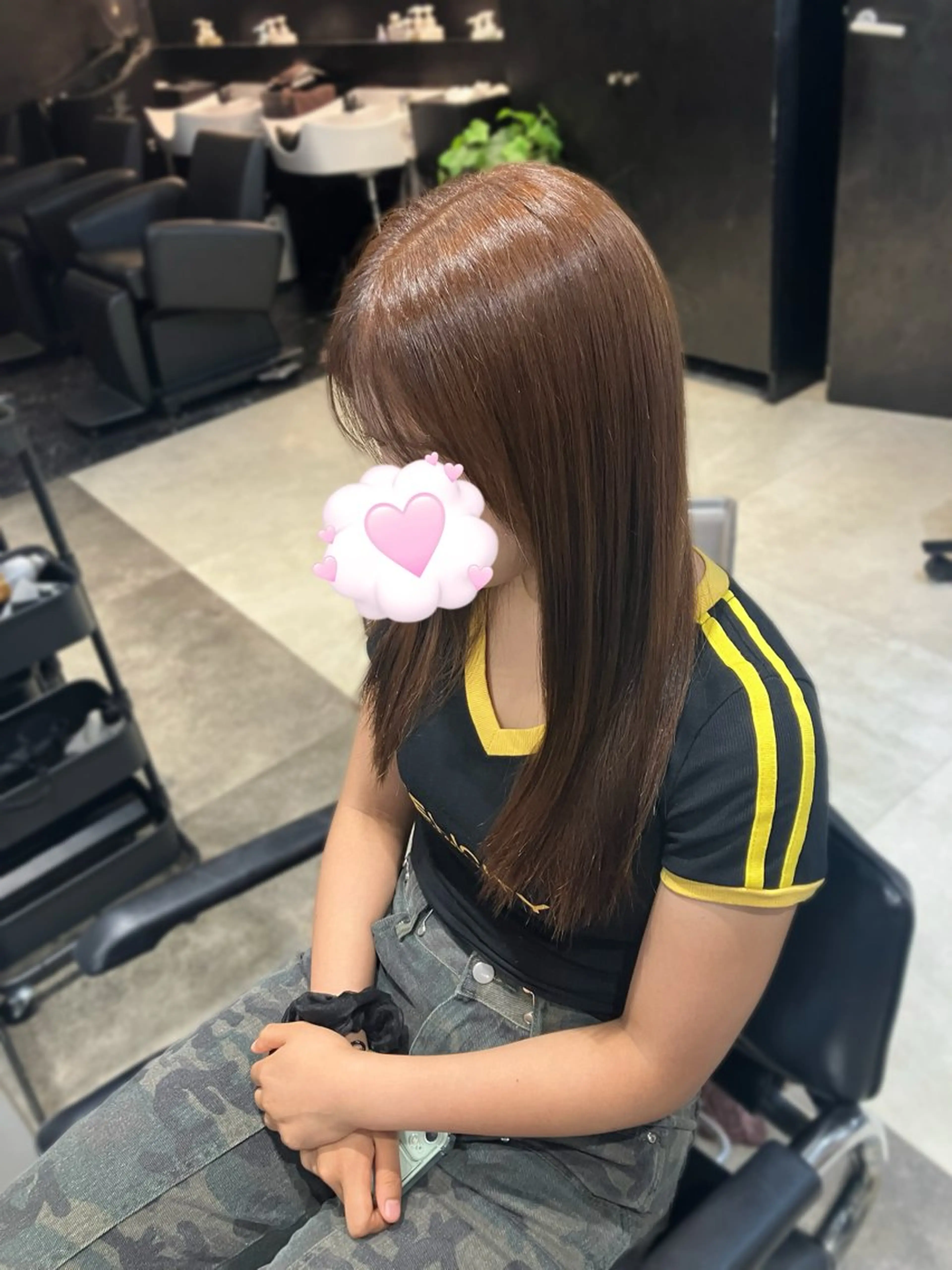 ロング カラー ブラウンカラー 透明感カラー 縮毛矯正 トリートメント 千葉 弥咲のヘアスタイル