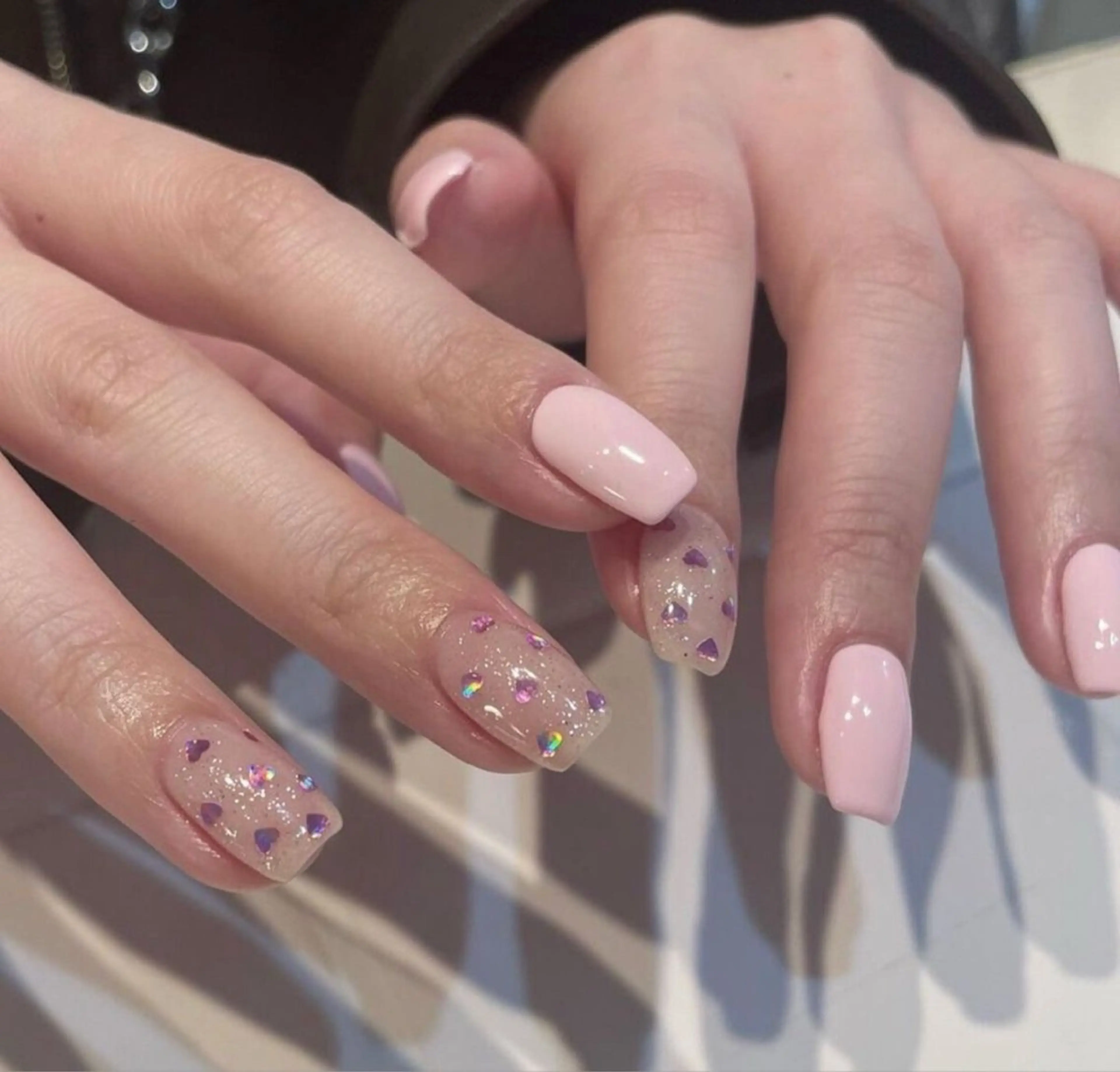 ネイル 長さ出し フレンチネイル グラデーション 卒業式 マグネットネイル Sora nail 長さ出し専門店のネイルデザイン