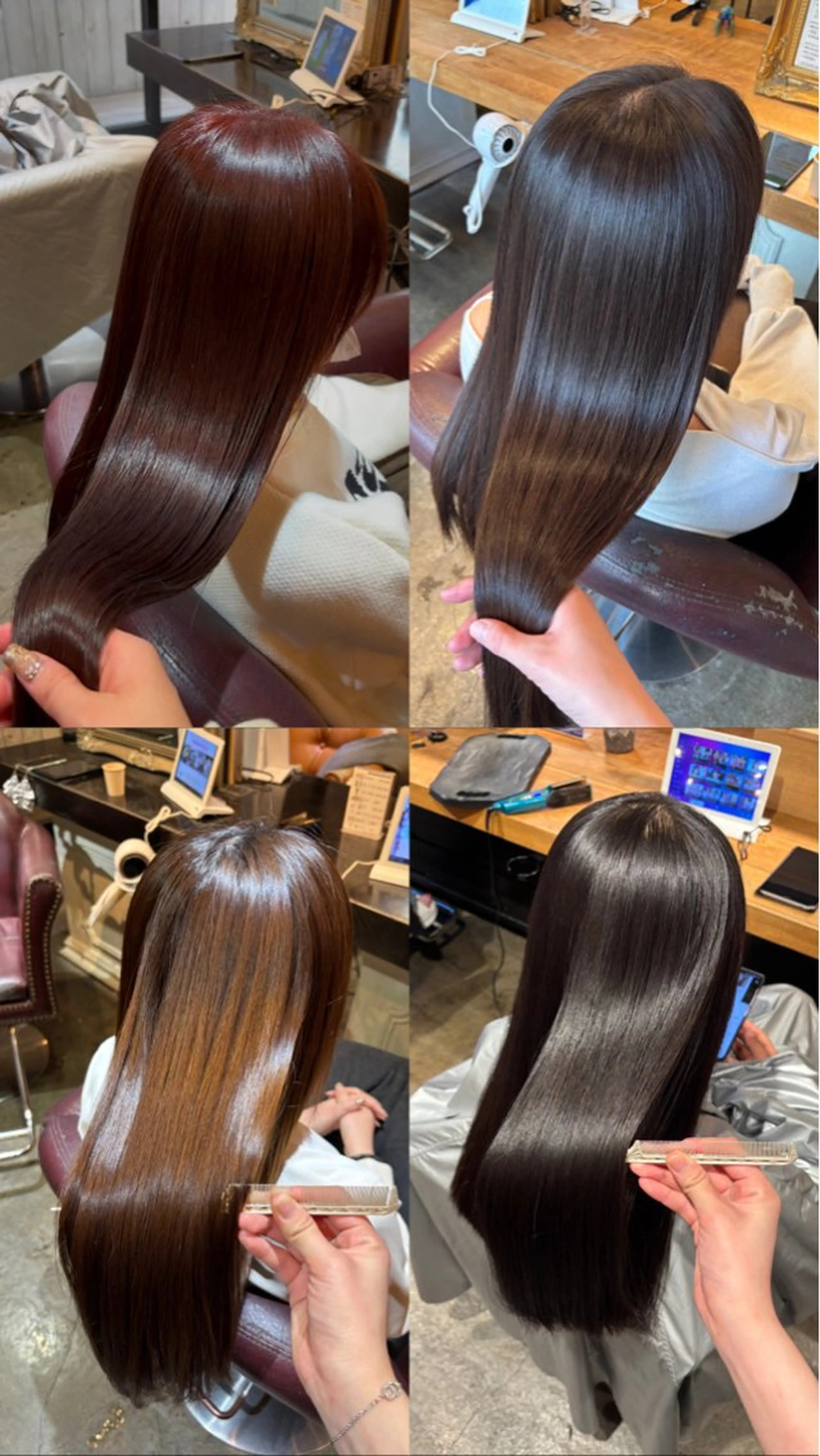 ロング カラー オリーブカラー/艶髪 🦋kokona🦋のヘアスタイル