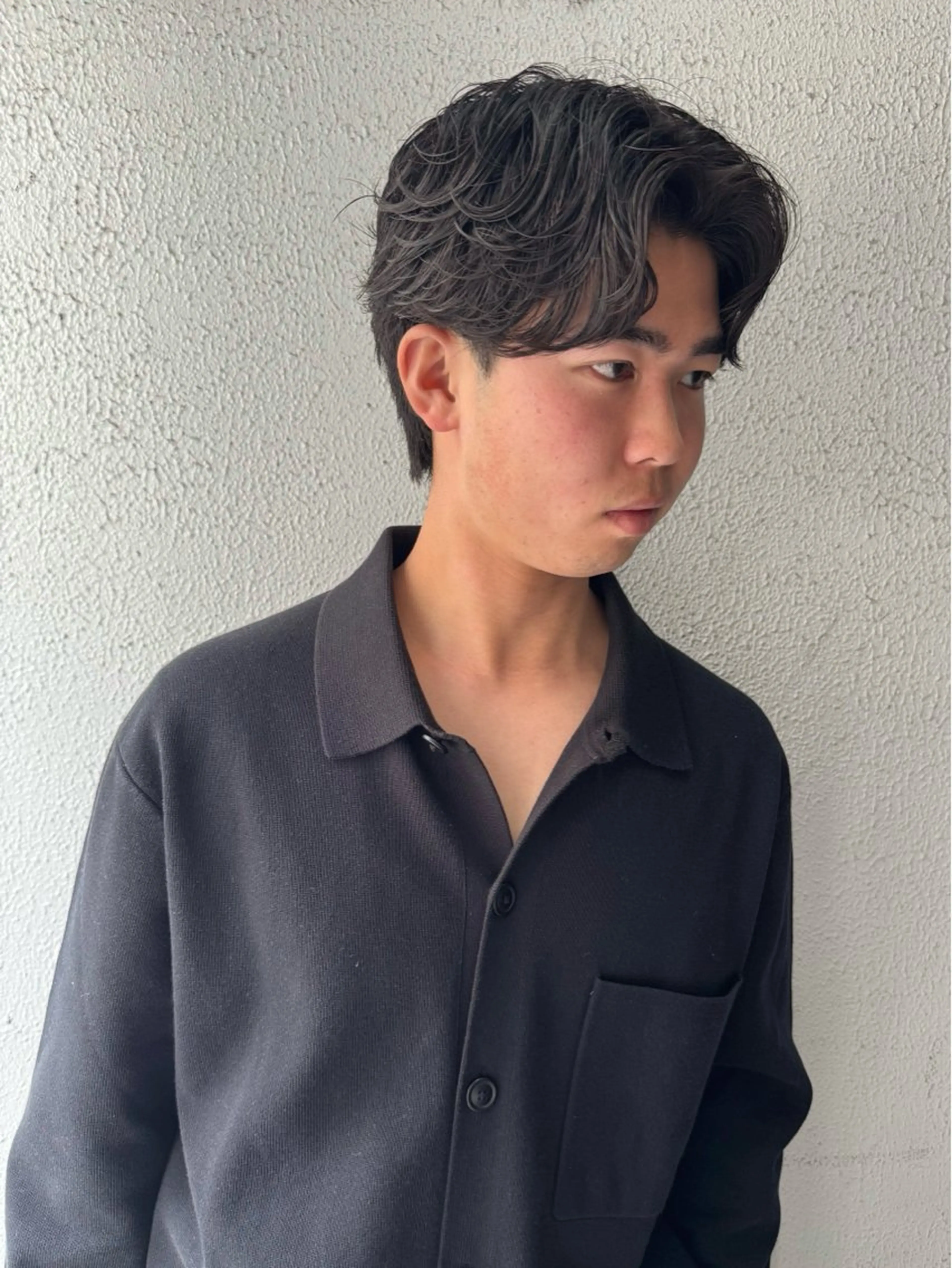 ショート パーマ メンズ カット パーマ フェザー/ニュアンス パーマ/ryutoのヘアスタイル