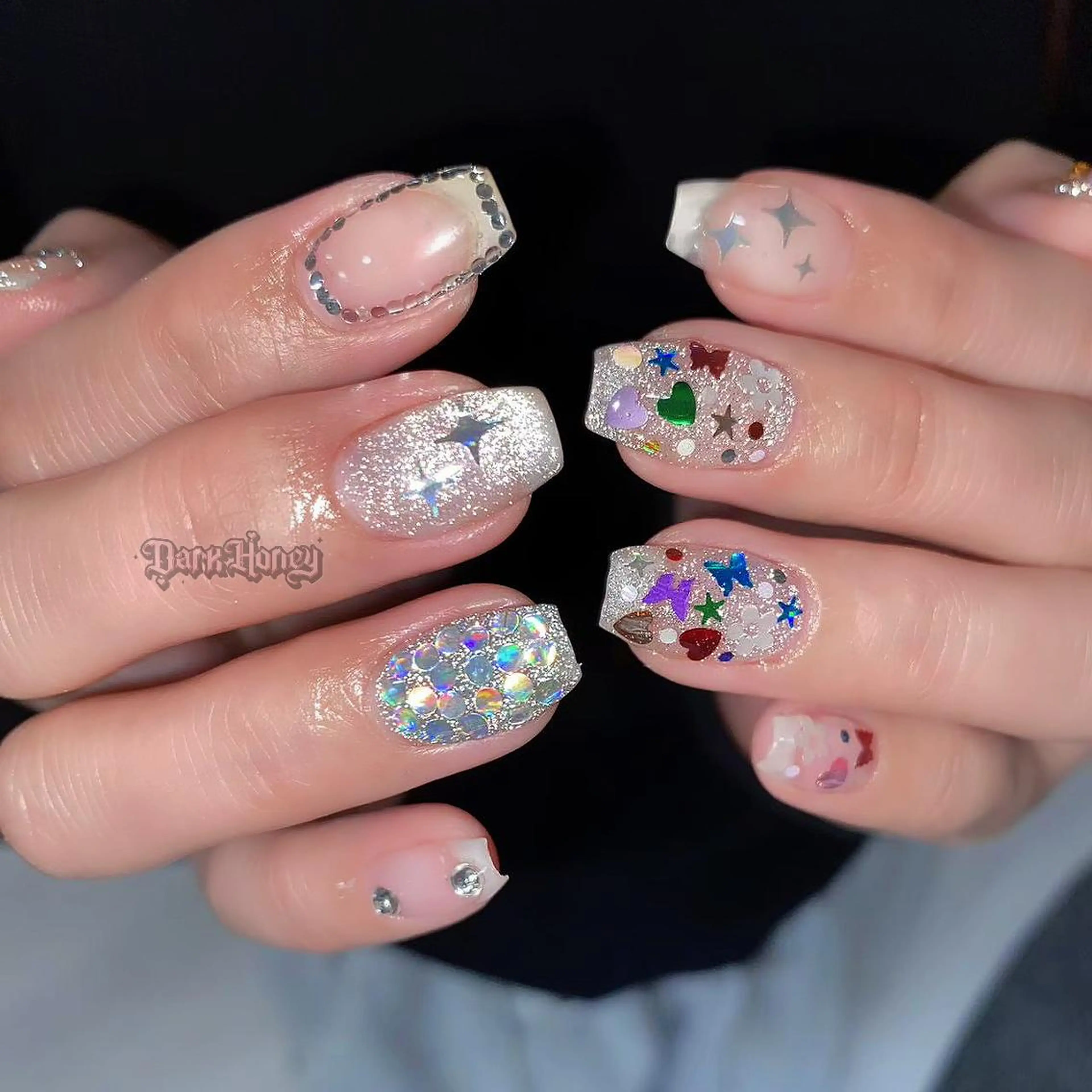 ネイル ハンドネイル Dark Honey karinのネイルデザイン